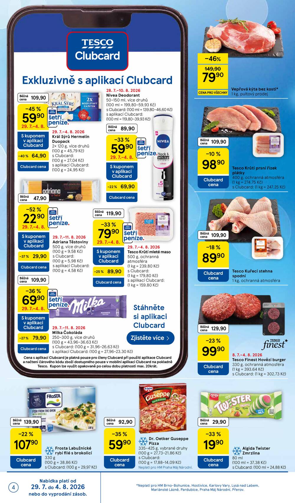 Leták Tesco - Tesco hypermarkety od 29.7. do 4.8.2026 - strana 4