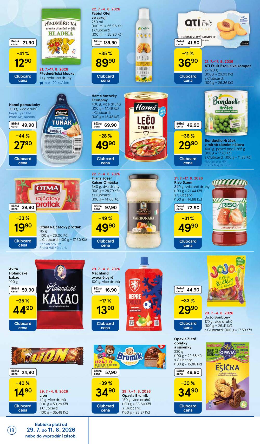 Leták Tesco - Tesco hypermarkety od 29.7. do 4.8.2026 - strana 18
