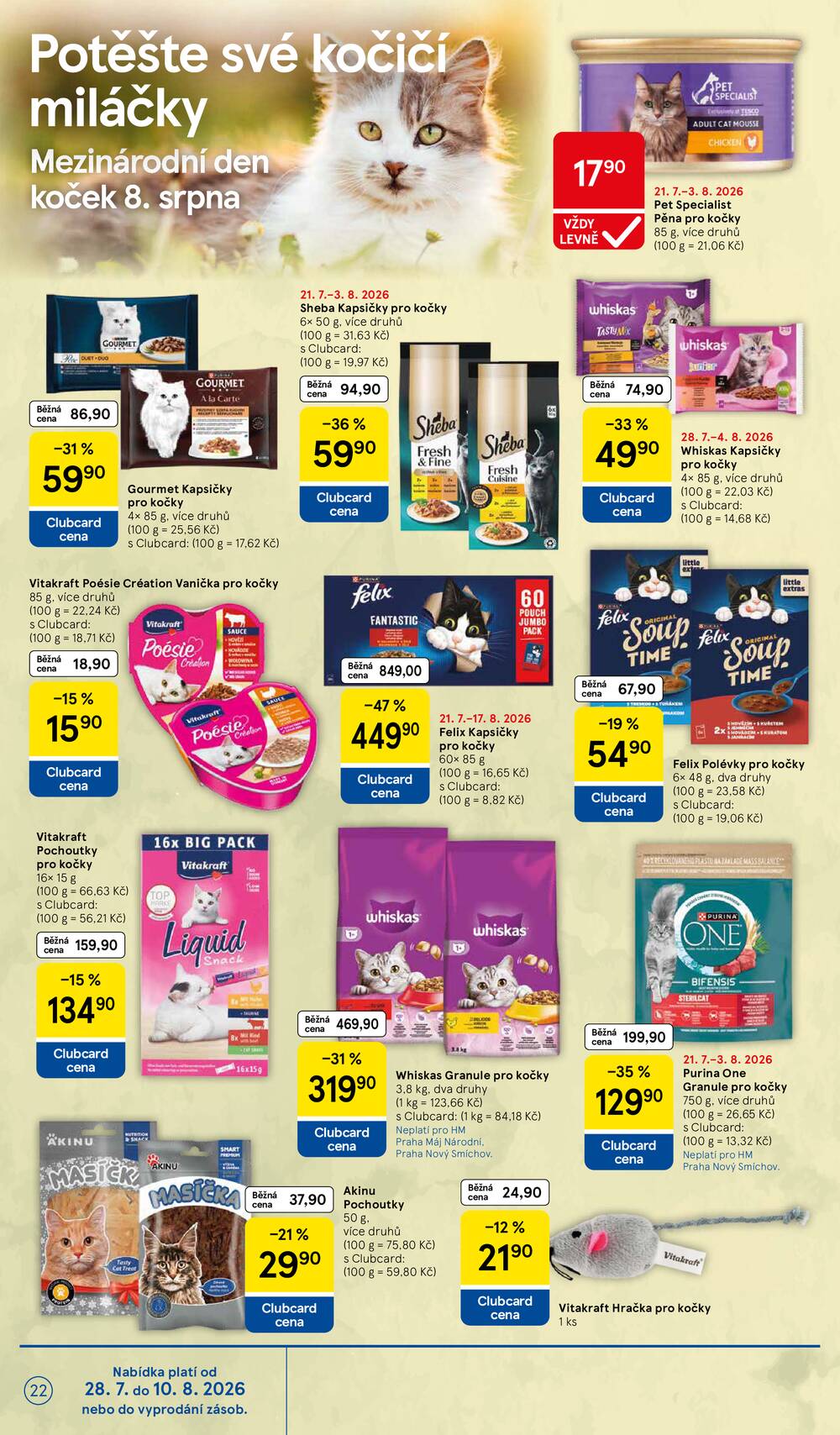 Tesco hypermarkety od 29.7. do 4.8.2026