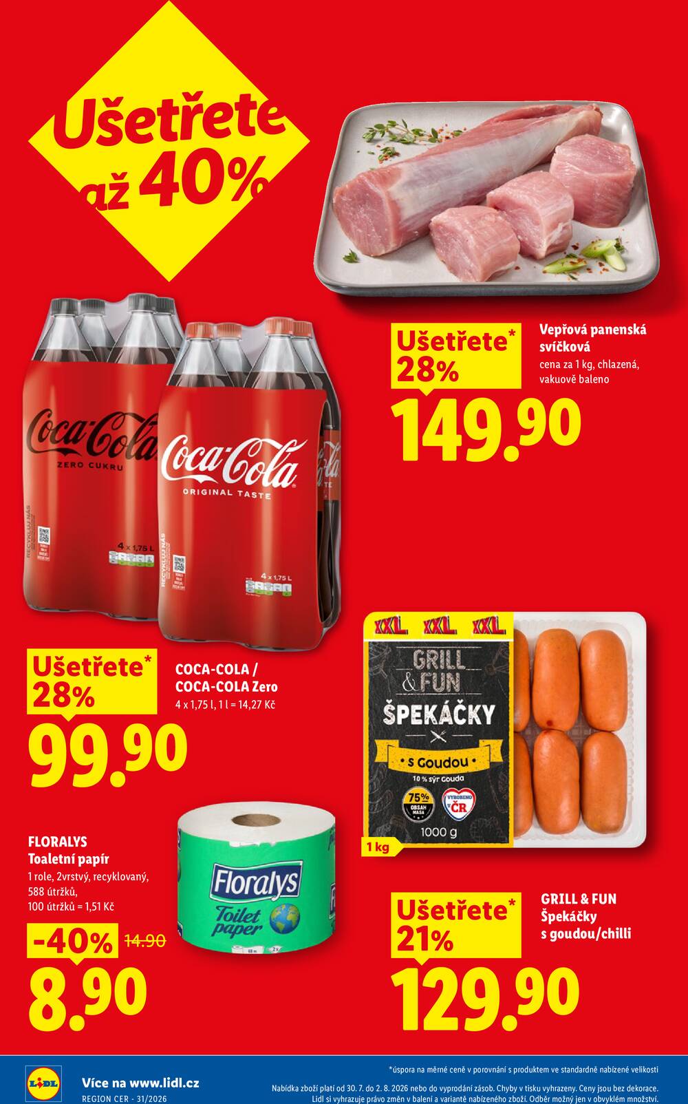 Leták Lidl - Lidl Čtvrtek od 30.7. do 2.8.2026 - strana 2 Leták Lidl - Lidl Čtvrtek od 30.7. do 2.8.2026 - strana 2