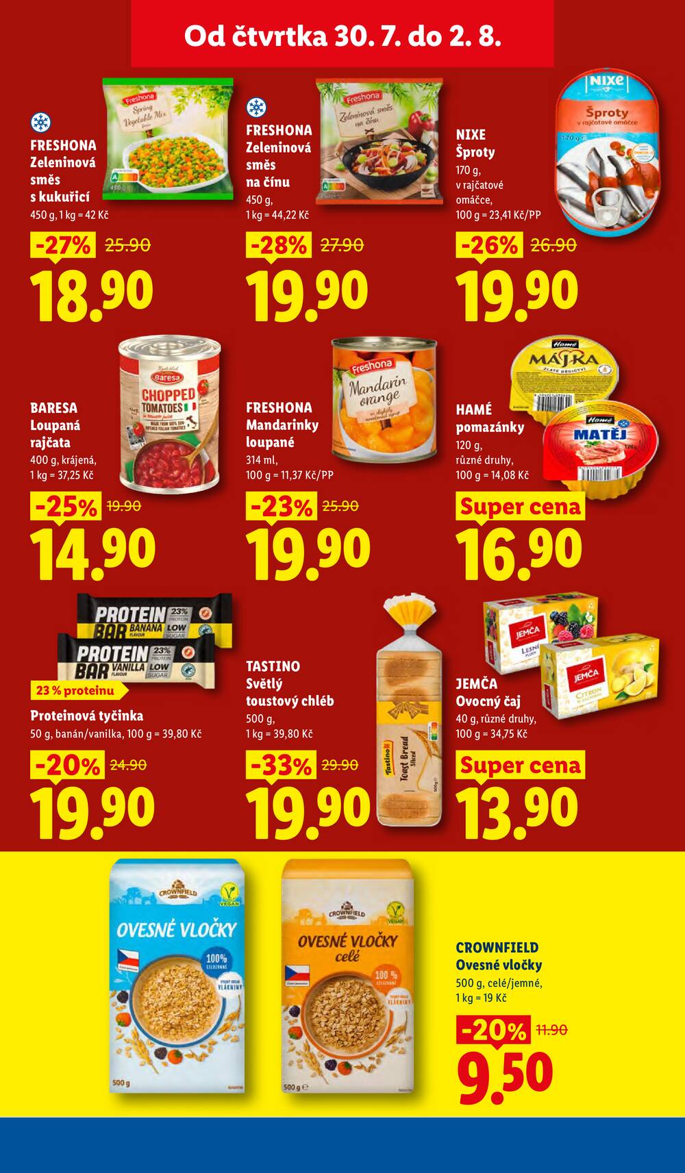 Lidl Čtvrtek od 30.7. do 2.8.2026