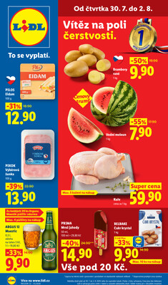 Lidl Čtvrtek od 30.7. do 2.8.2026
