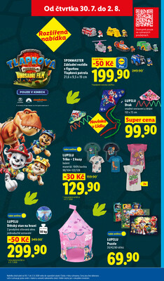 Lidl Čtvrtek od 30.7. do 2.8.2026