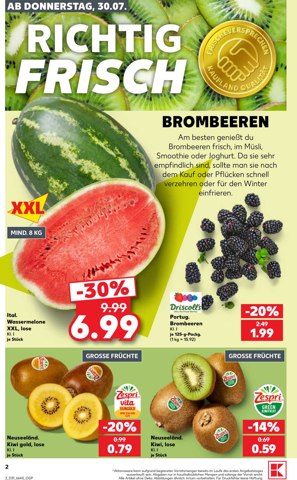 Leták Kaufland Německo 30.7.-5.8.2026 strana 2
