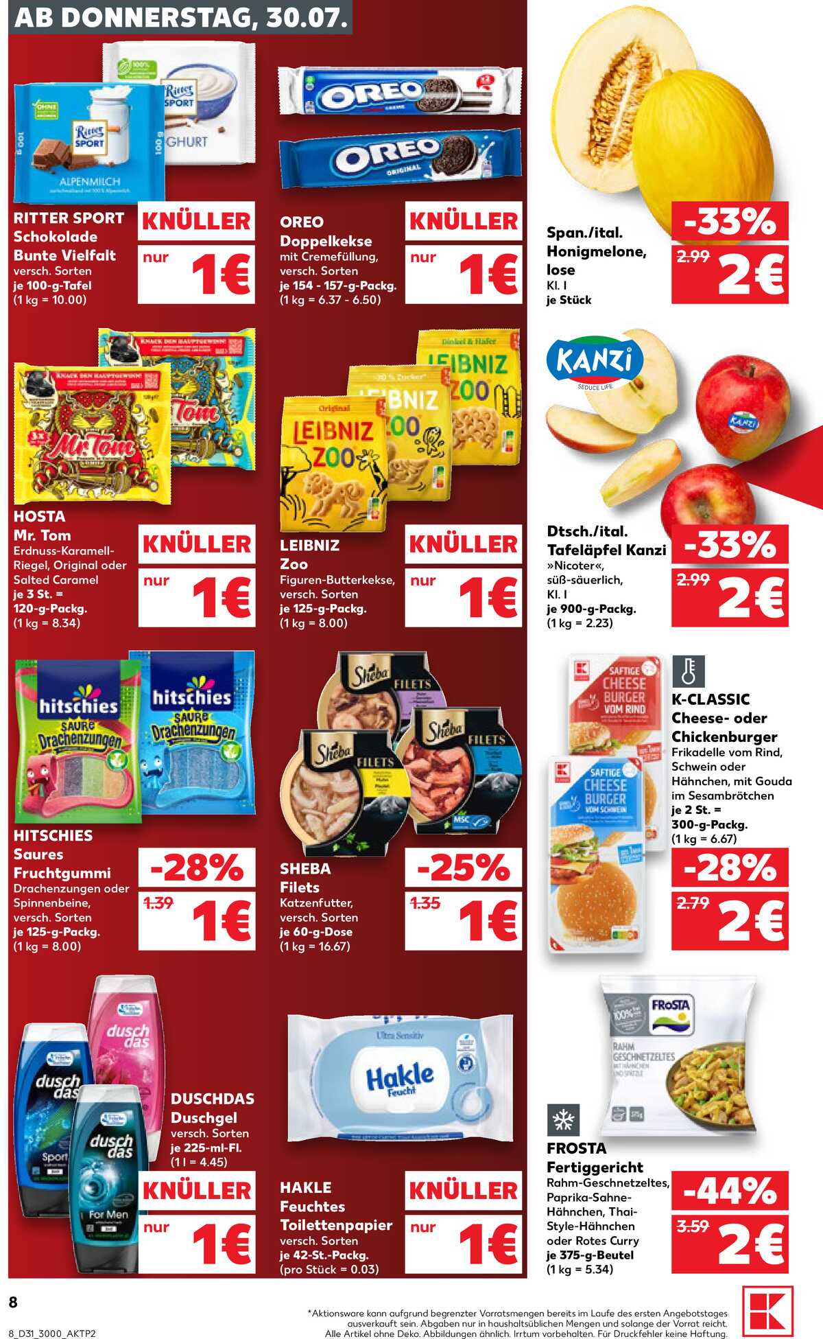 Leták Kaufland Německo 30.7.-5.8.2026 strana 8