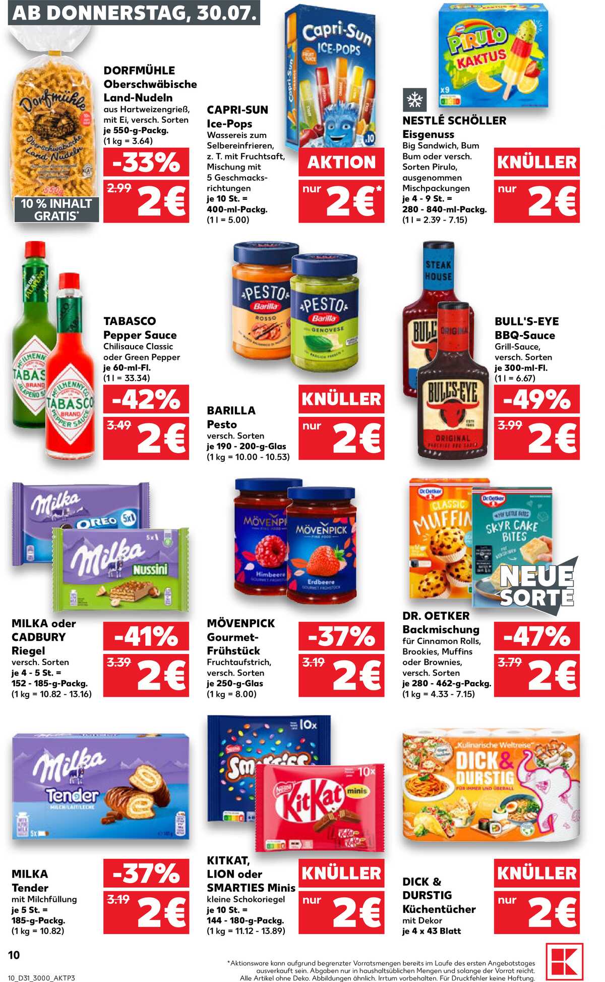 Leták Kaufland Německo 30.7.-5.8.2026 strana 10