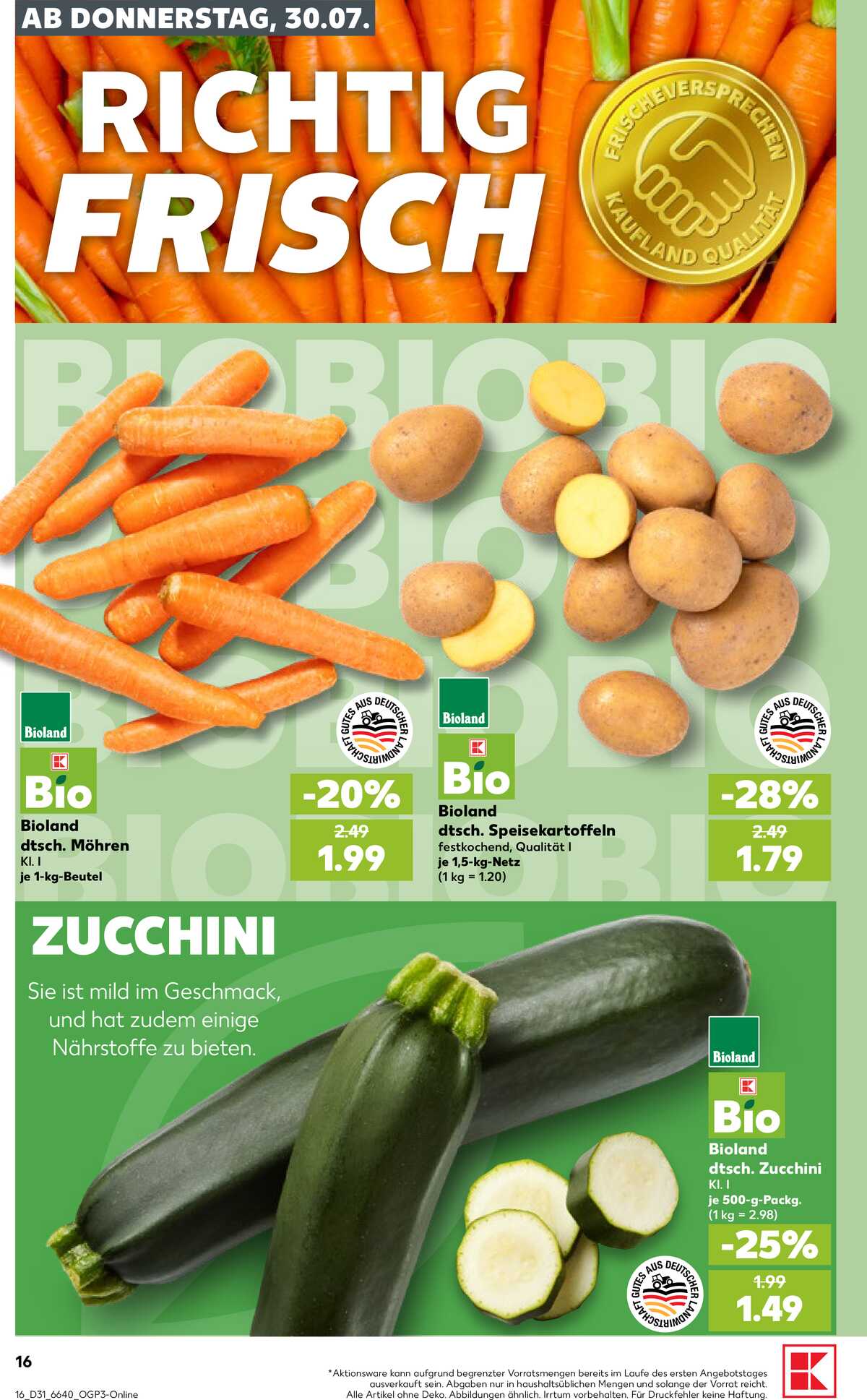 Leták Kaufland Německo 30.7.-5.8.2026 strana 16
