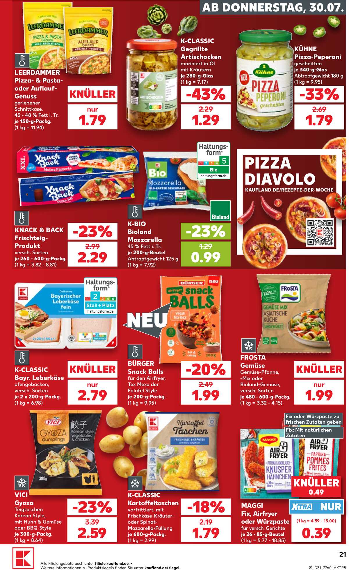 Leták Kaufland Německo 30.7.-5.8.2026 strana 21