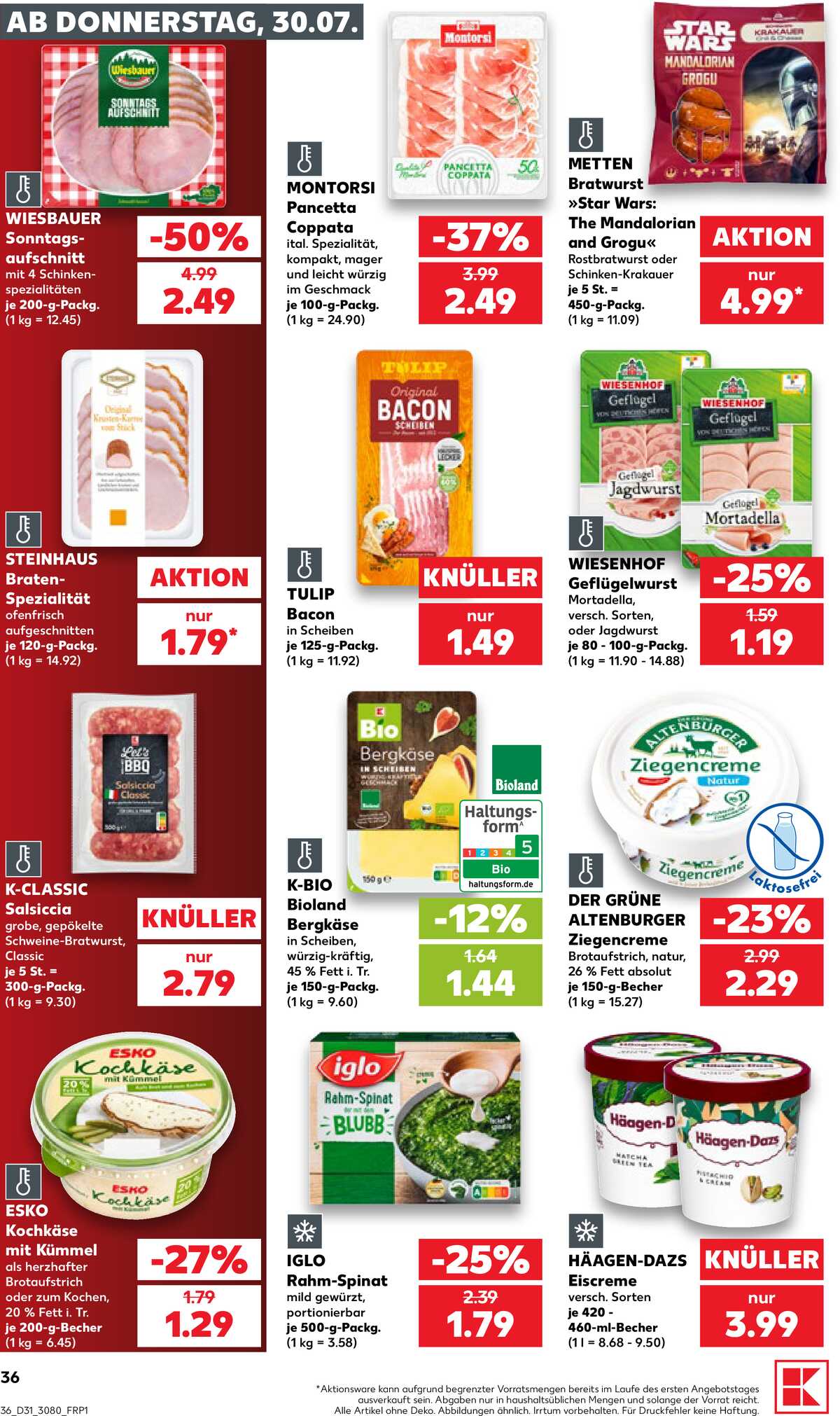 Leták Kaufland Německo 30.7.-5.8.2026 strana 36