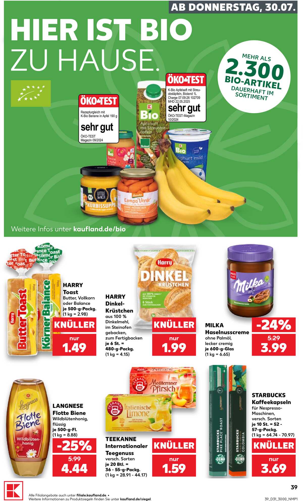 Leták Kaufland Německo 30.7.-5.8.2026 strana 39