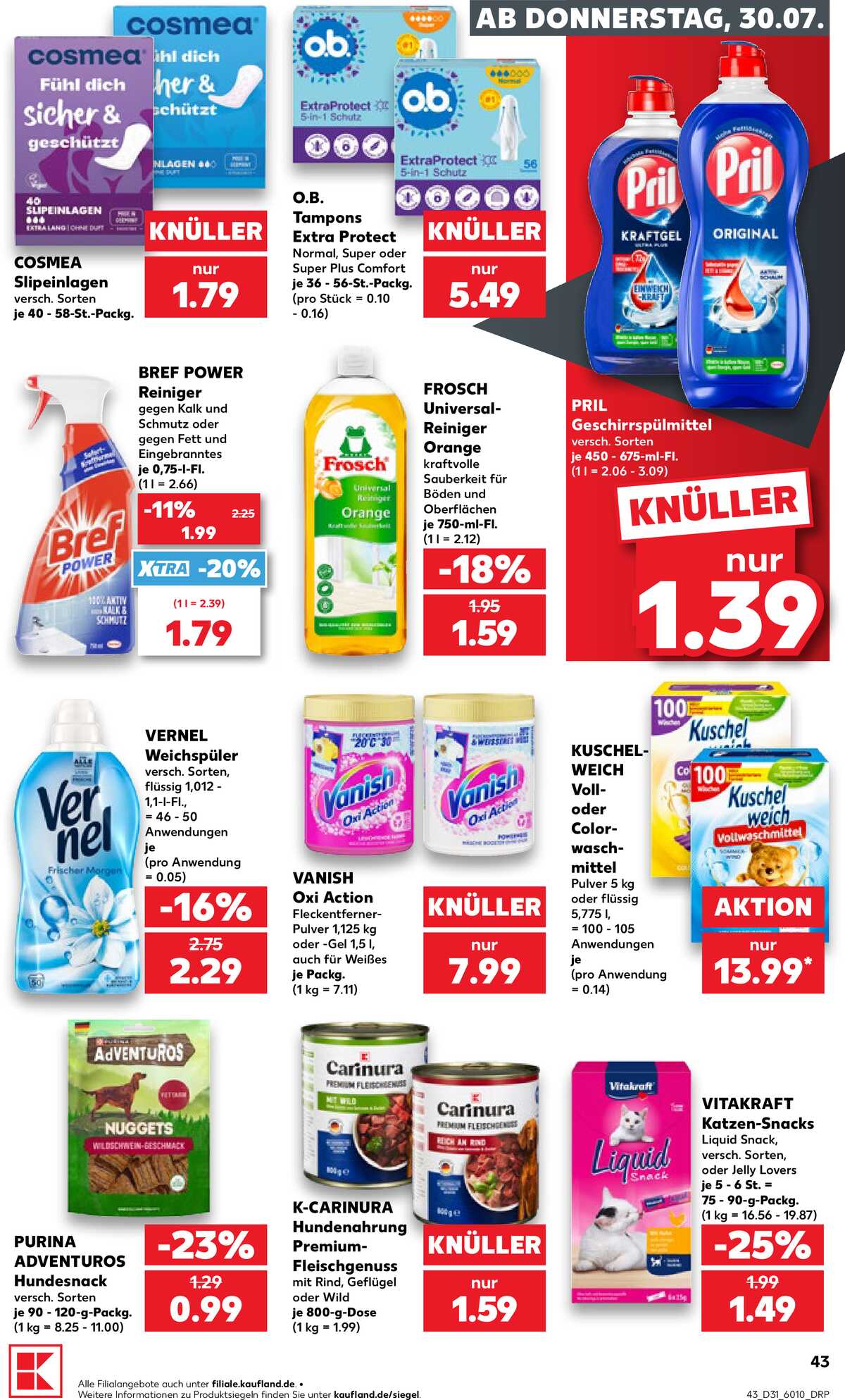 Leták Kaufland Německo 30.7.-5.8.2026 strana 43