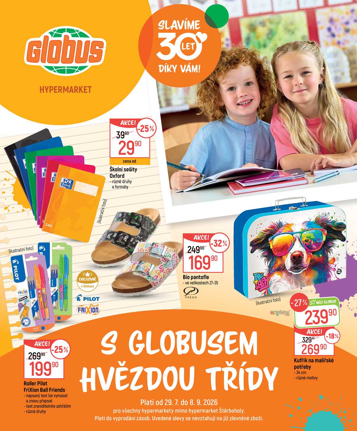 Akční leták Globus 29.7. - 8.9.2026 - Globus Praha - Čakovice strana 1