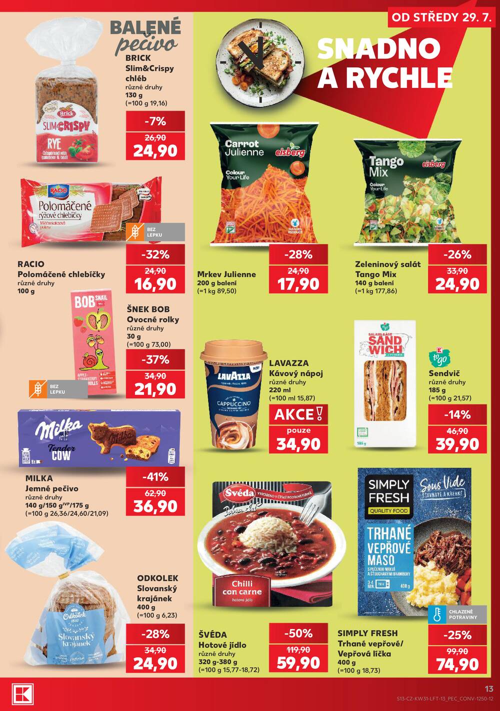 Leták Kaufland - Kaufland 29.7. - 4.8. - Kaufland - Praha 3 (Jarov) - strana 13