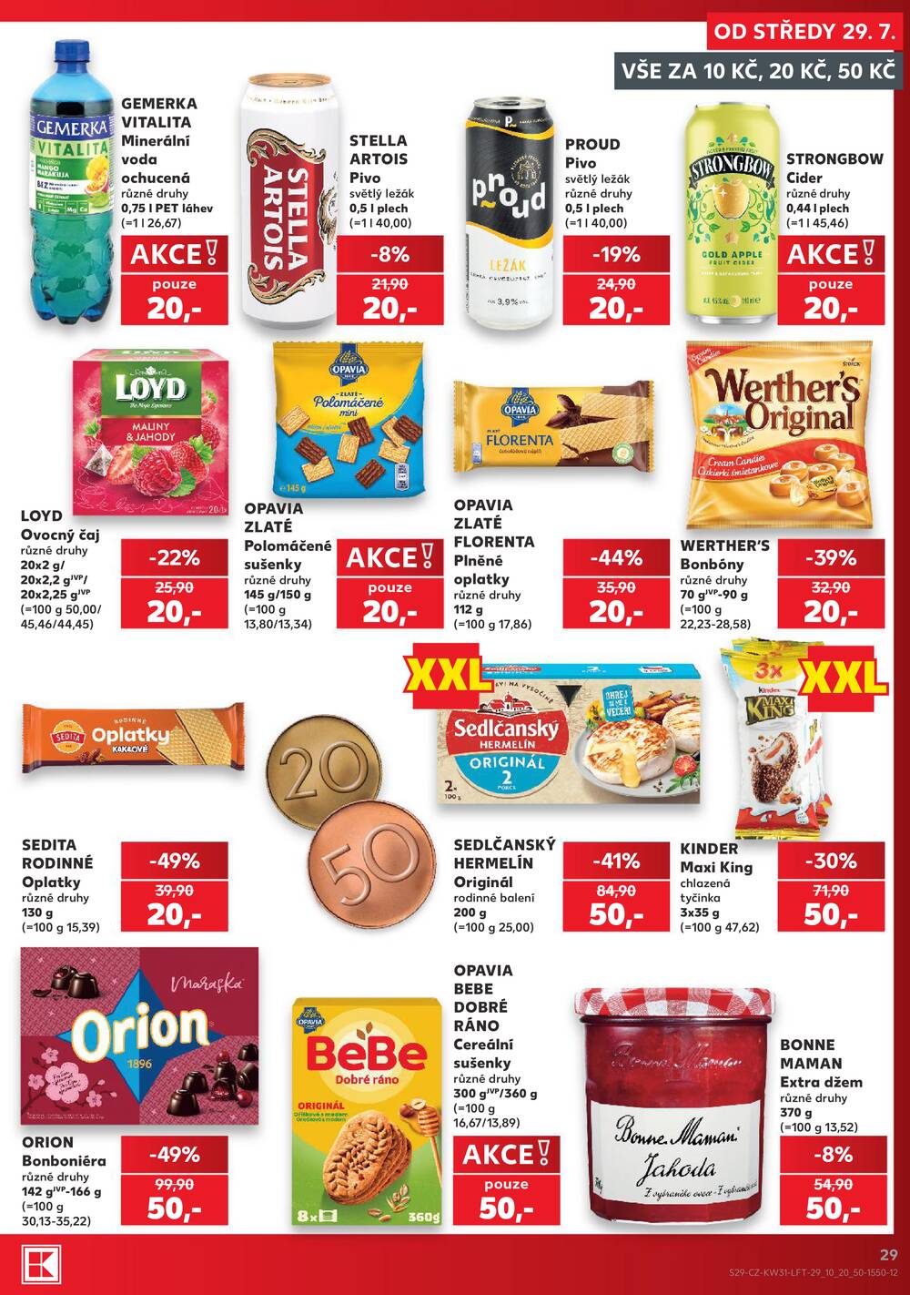 Leták Kaufland - Kaufland 29.7. - 4.8. - Kaufland - Praha 3 (Jarov) - strana 29 Leták Kaufland - Kaufland 29.7. - 4.8. - Kaufland - Praha 3 (Jarov) - strana 29
