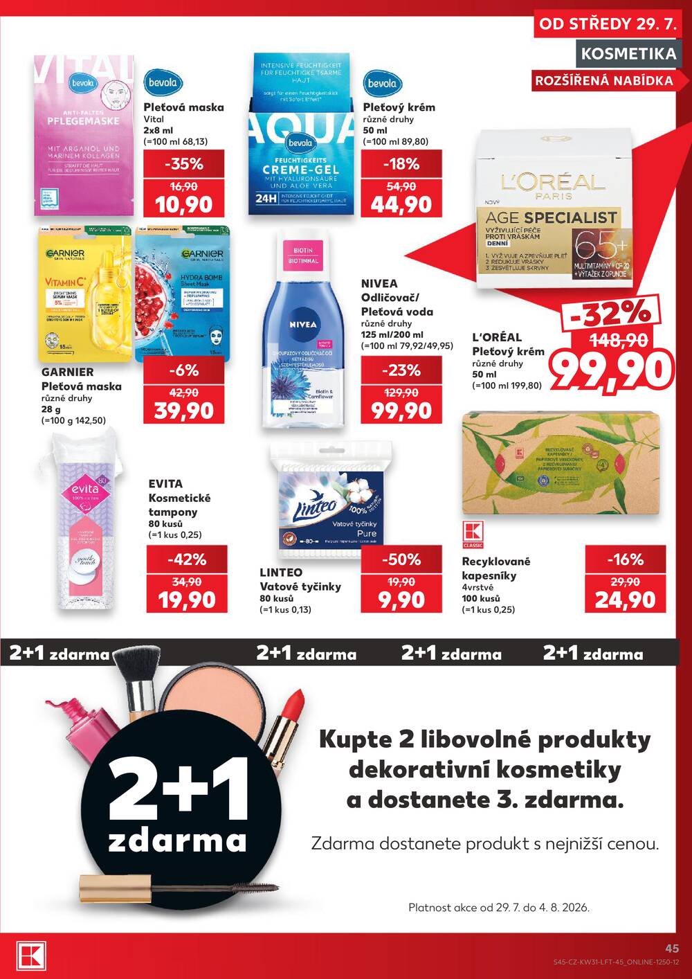 Leták Kaufland - Kaufland 29.7. - 4.8. - Kaufland - Chrudim - strana 45