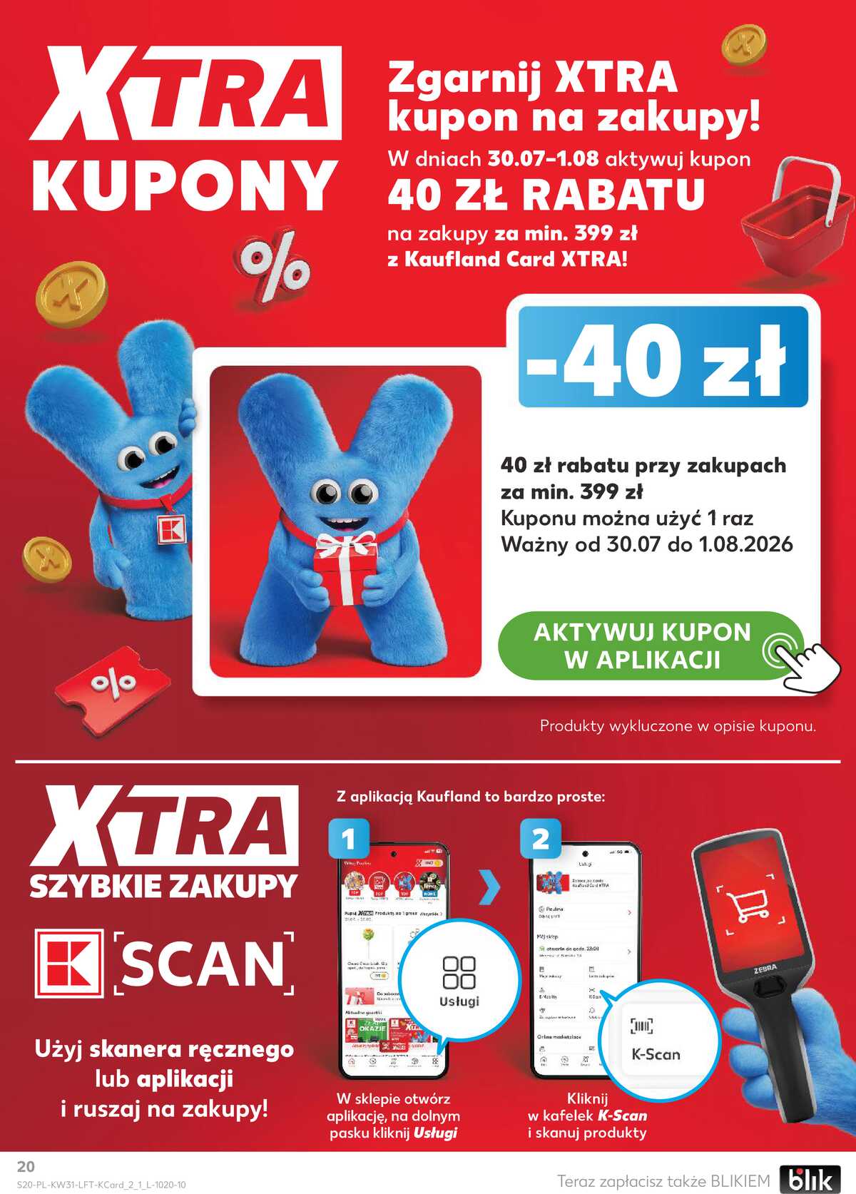Leták Kaufland Polsko 30.7.-5.8.2026 - Týdenní zpravodaj strana 20