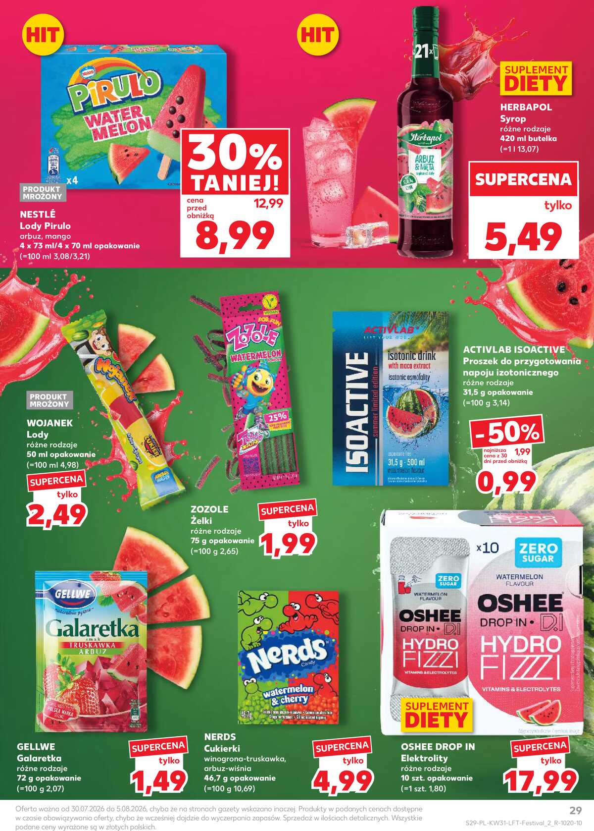 Leták Kaufland Polsko 30.7.-5.8.2026 - Týdenní zpravodaj strana 29