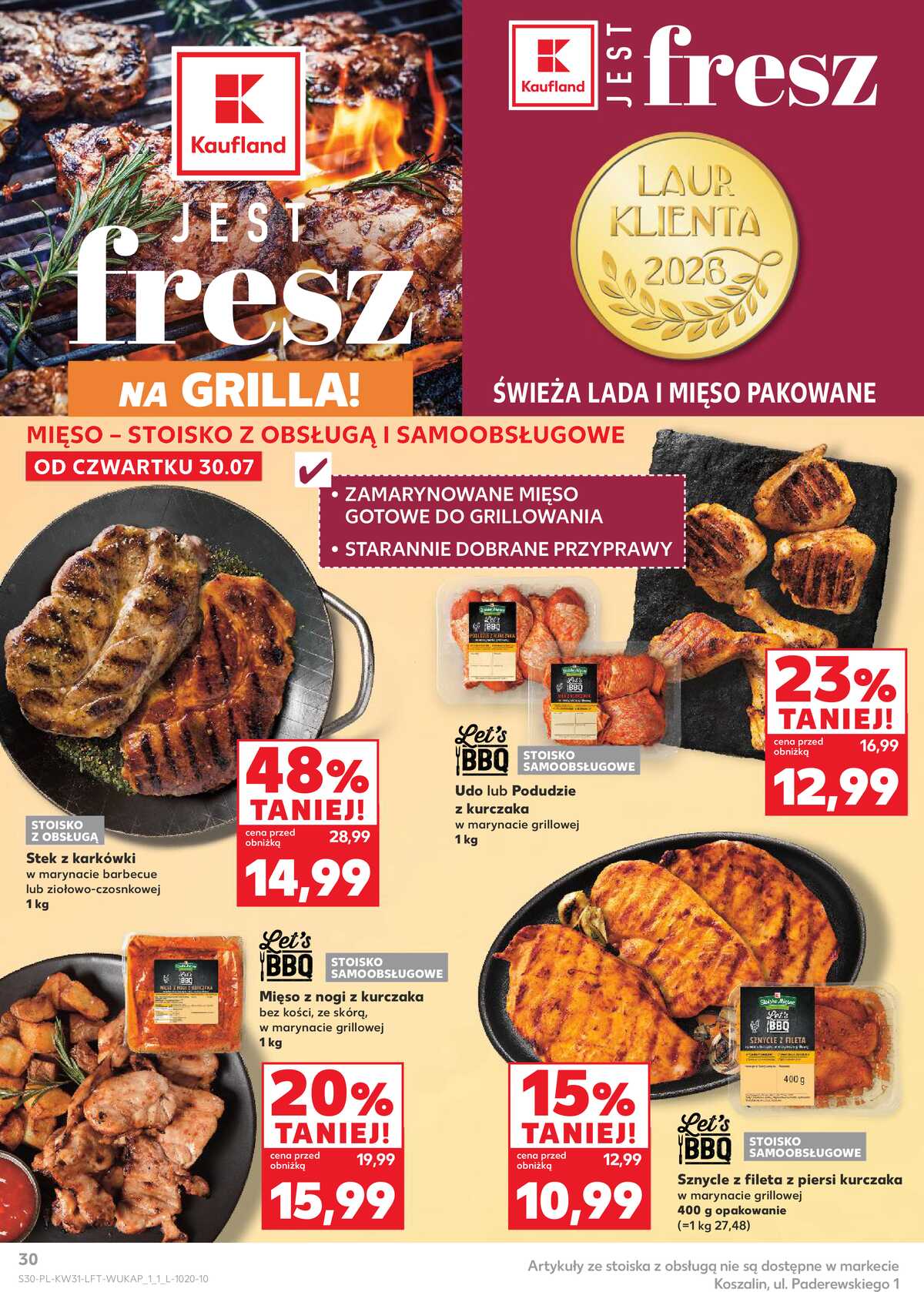 Leták Kaufland Polsko 30.7.-5.8.2026 - Týdenní zpravodaj strana 30