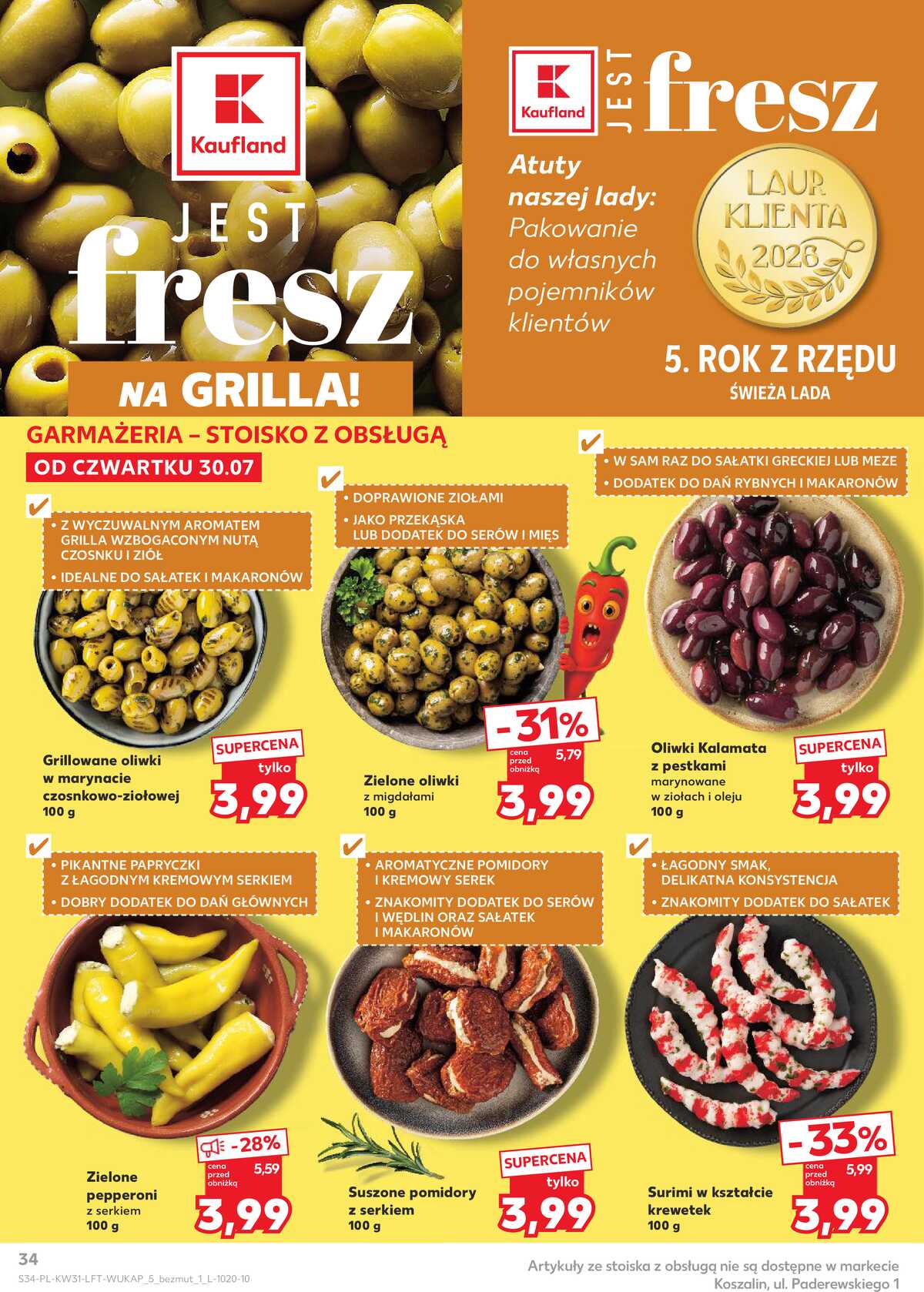 Leták Kaufland Polsko 30.7.-5.8.2026 - Týdenní zpravodaj strana 34