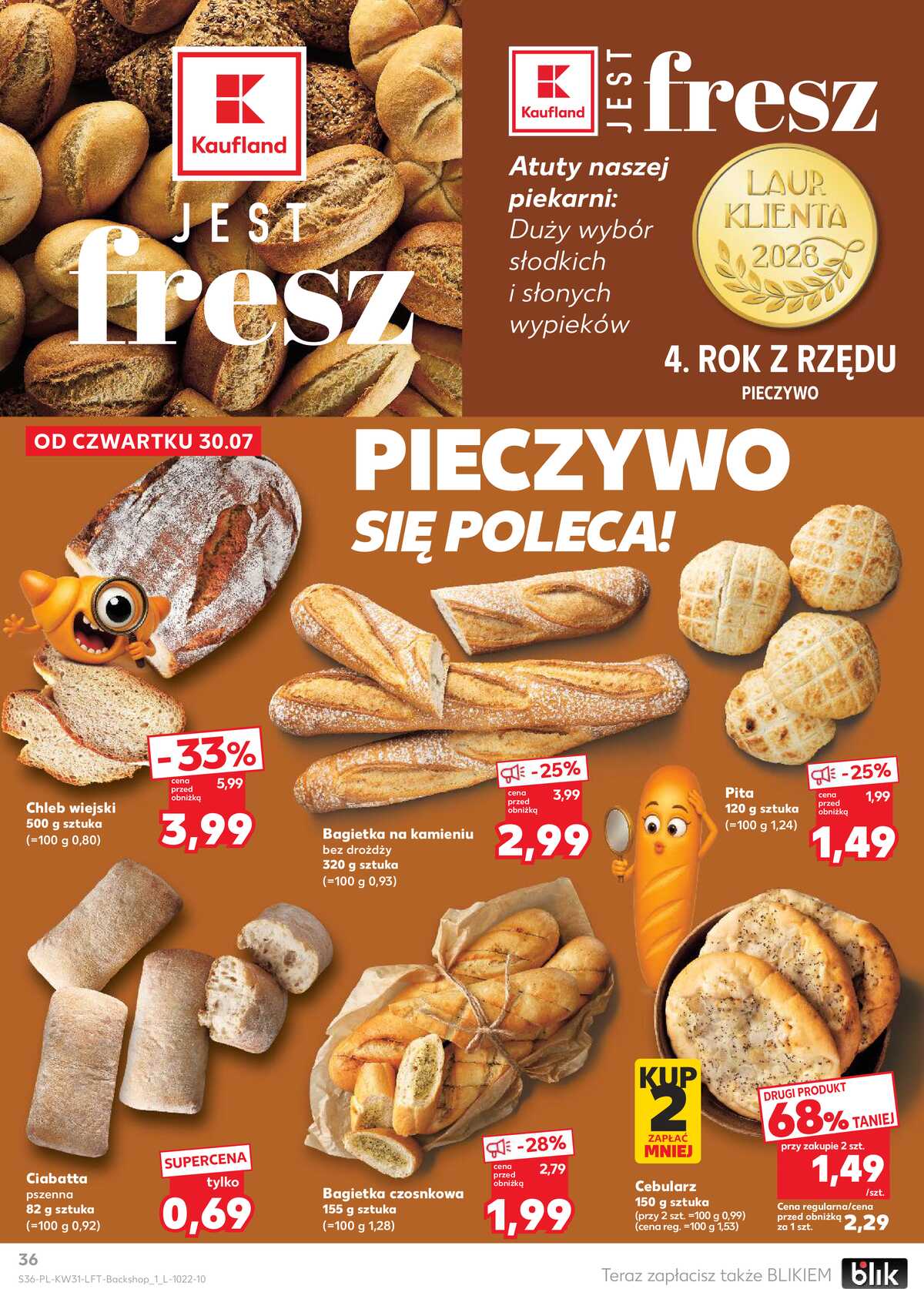 Leták Kaufland Polsko 30.7.-5.8.2026 - Týdenní zpravodaj strana 36