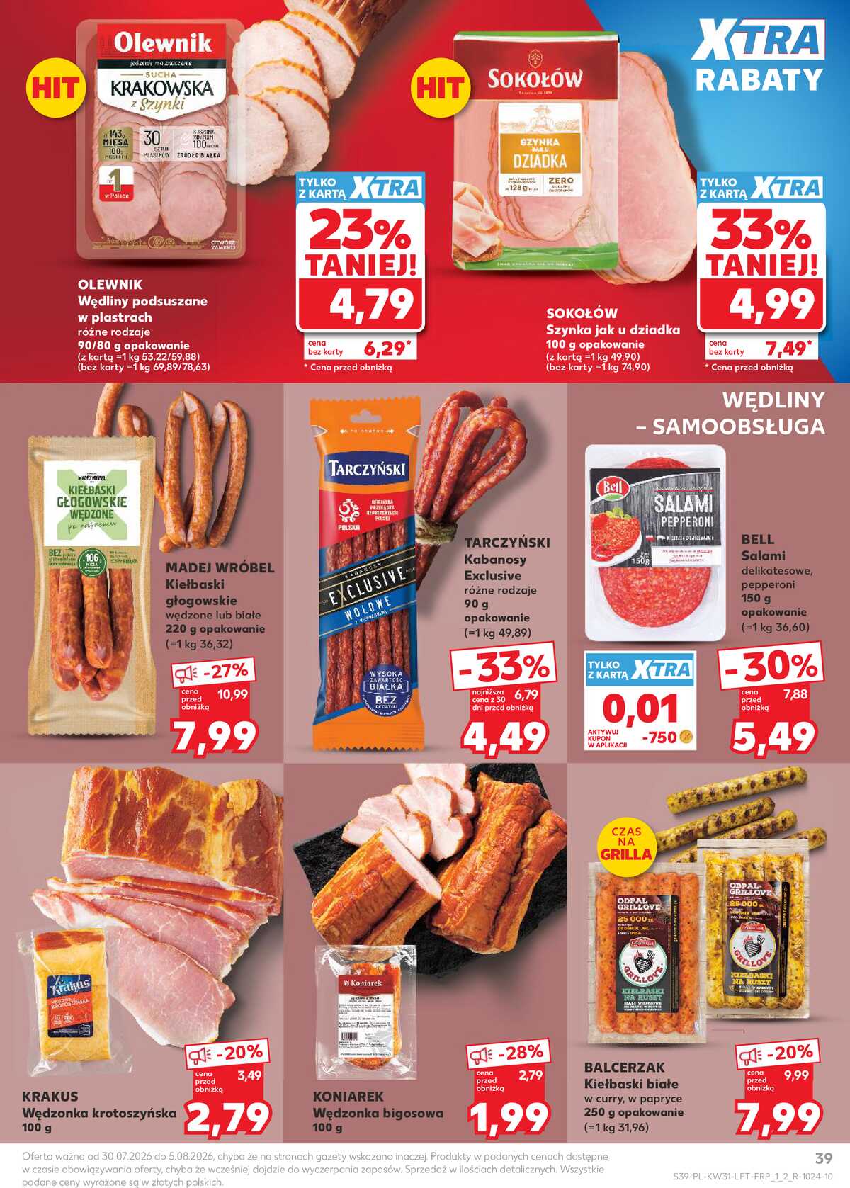 Leták Kaufland Polsko 30.7.-5.8.2026 - Týdenní zpravodaj strana 39