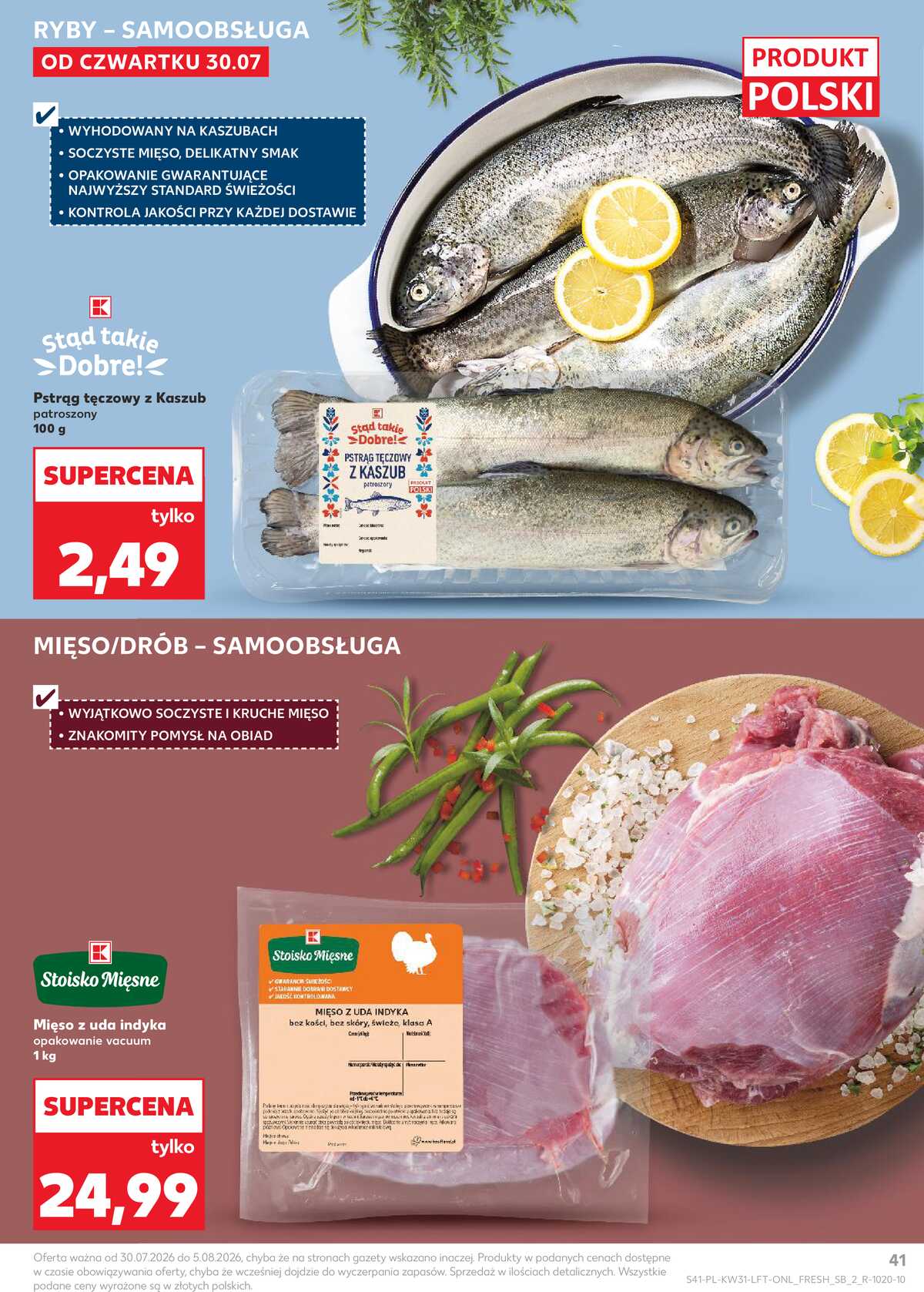 Leták Kaufland Polsko 30.7.-5.8.2026 - Týdenní zpravodaj strana 41