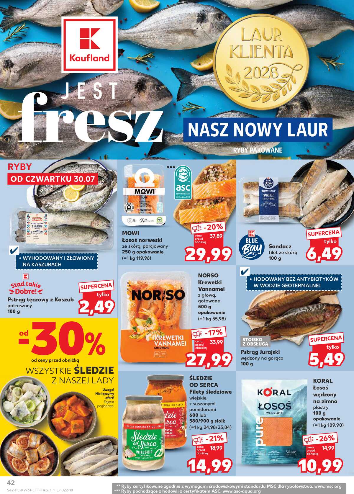 Leták Kaufland Polsko 30.7.-5.8.2026 - Týdenní zpravodaj strana 42