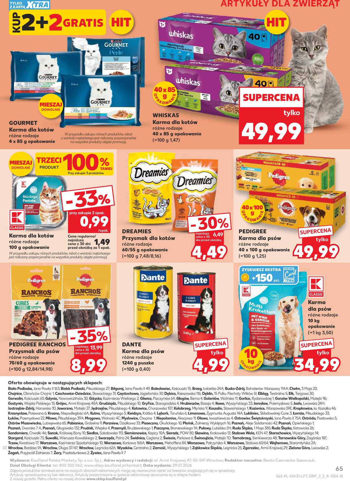 Leták Kaufland Polsko 30.7.-5.8.2026 - Týdenní zpravodaj strana 65