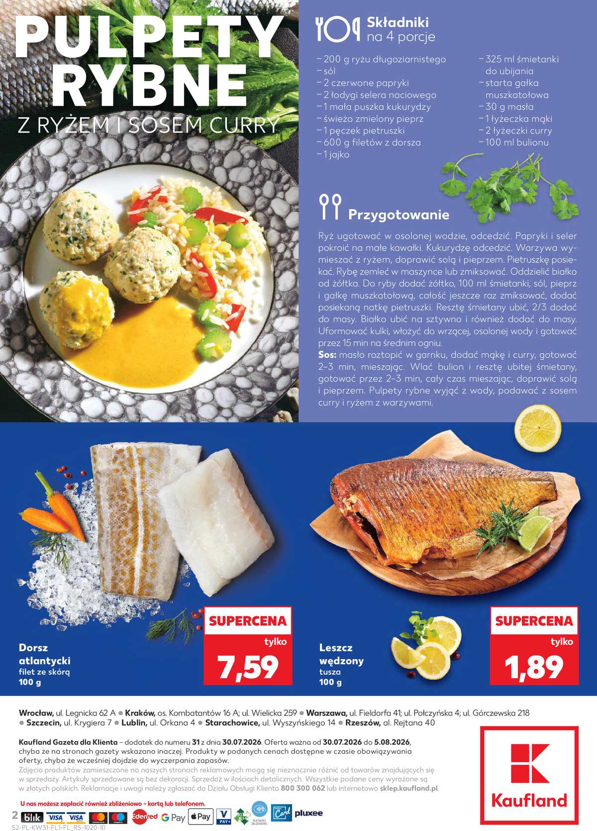 Leták Kaufland Polsko 30.7.-5.8.2026 - Ryby z našeho pultu strana 2