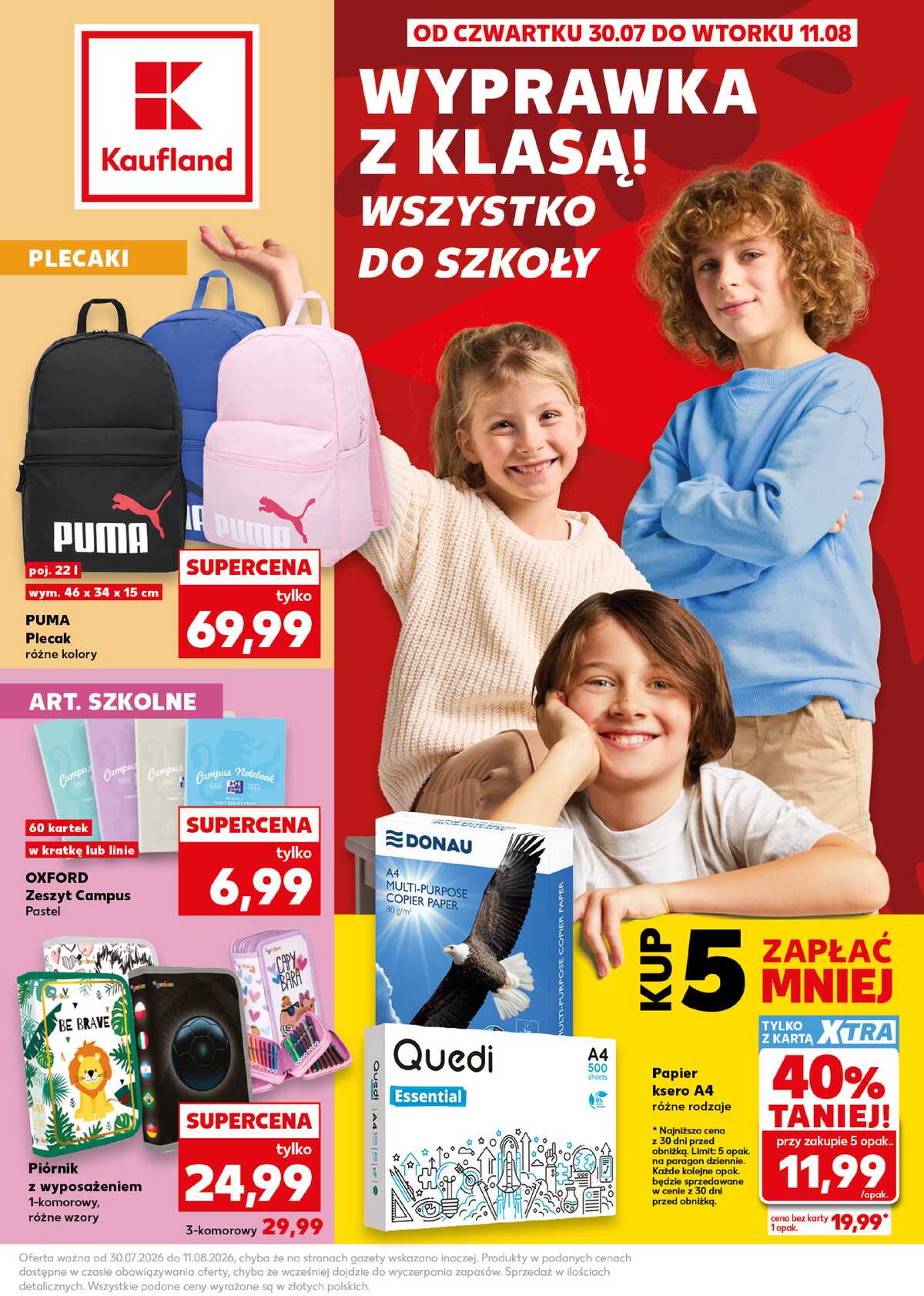 Leták Kaufland Polsko 30.7.-11.8.2026 strana 1