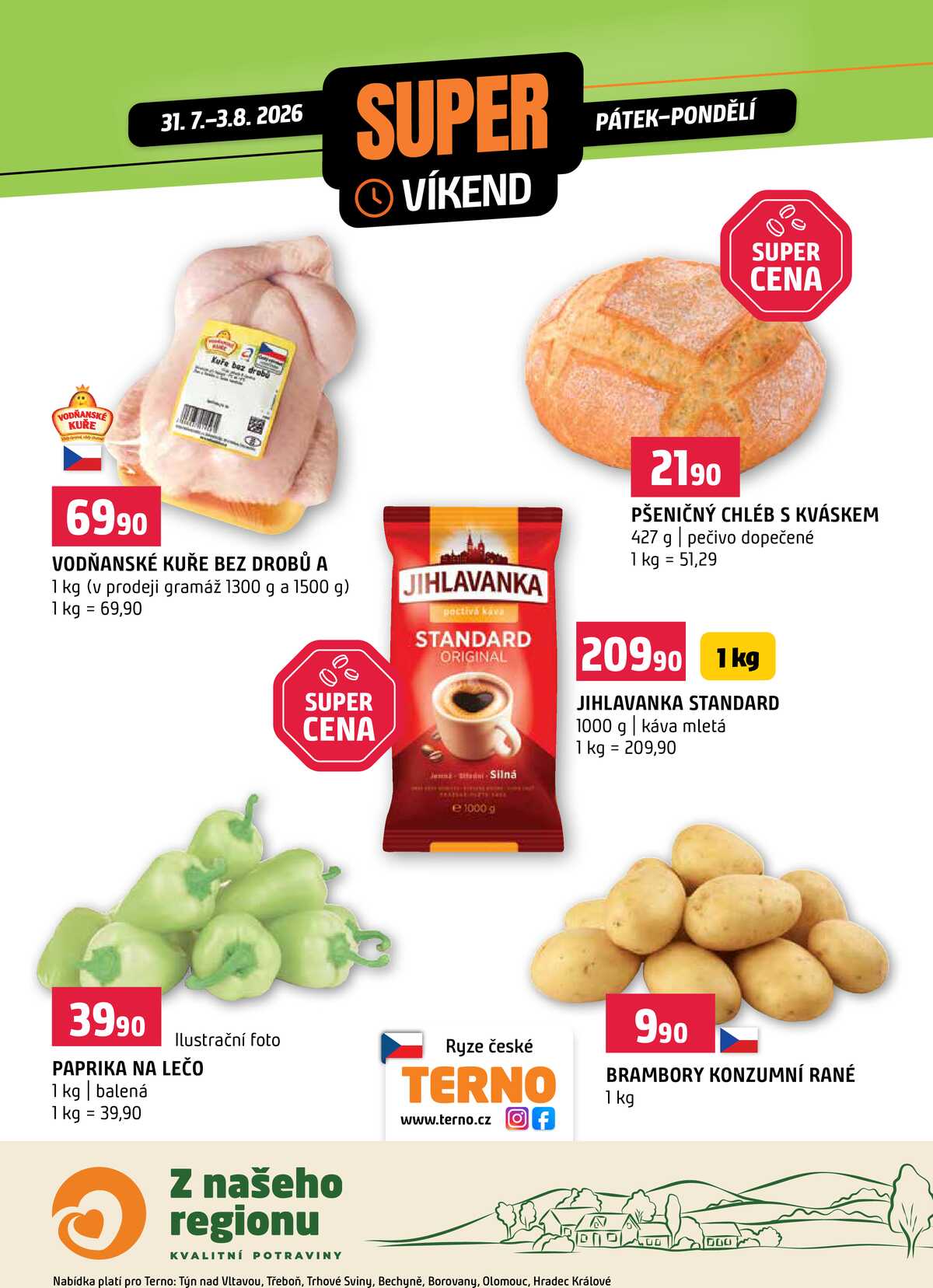 Terno Víkendová akce od 31.7. do 3.8.2026 strana 1