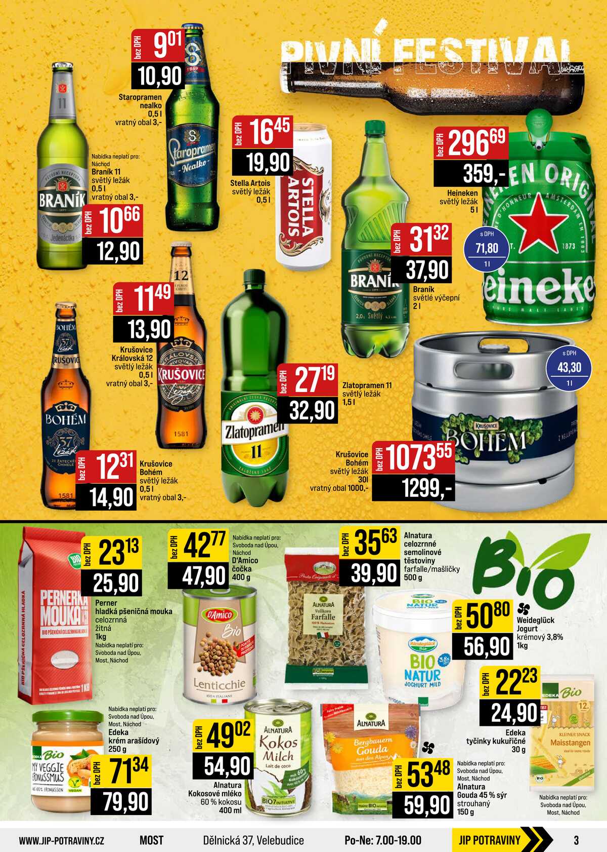 JIP Cash & Carry České Budějovice, Most, Náchod, Polička, Sušice a Svoboda nad Úpou od 29.7. do 4.8.2026 strana 3