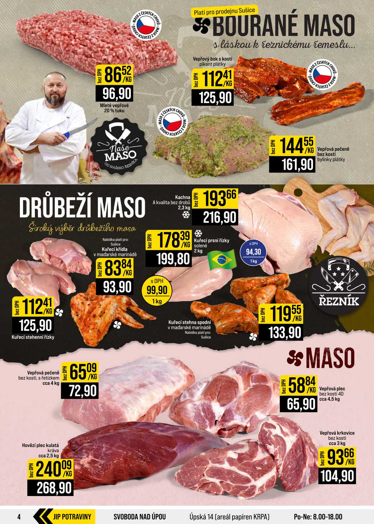 JIP Cash & Carry České Budějovice, Most, Náchod, Polička, Sušice a Svoboda nad Úpou od 29.7. do 4.8.2026 strana 4