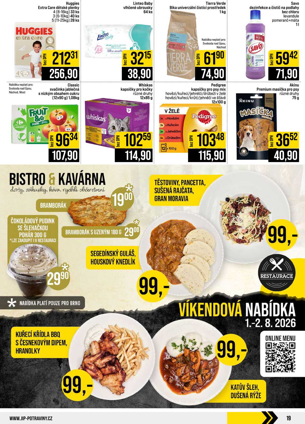 JIP Cash & Carry České Budějovice, Most, Náchod, Polička, Sušice a Svoboda nad Úpou od 29.7. do 4.8.2026 strana 19