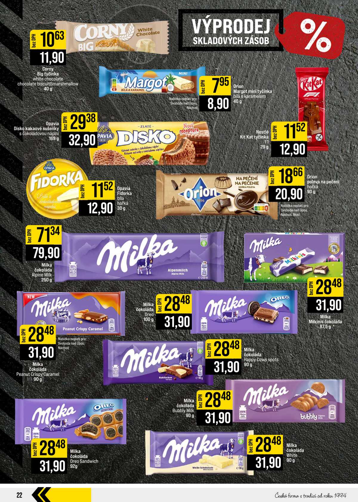 JIP Cash & Carry České Budějovice, Most, Náchod, Polička, Sušice a Svoboda nad Úpou od 29.7. do 4.8.2026 strana 22