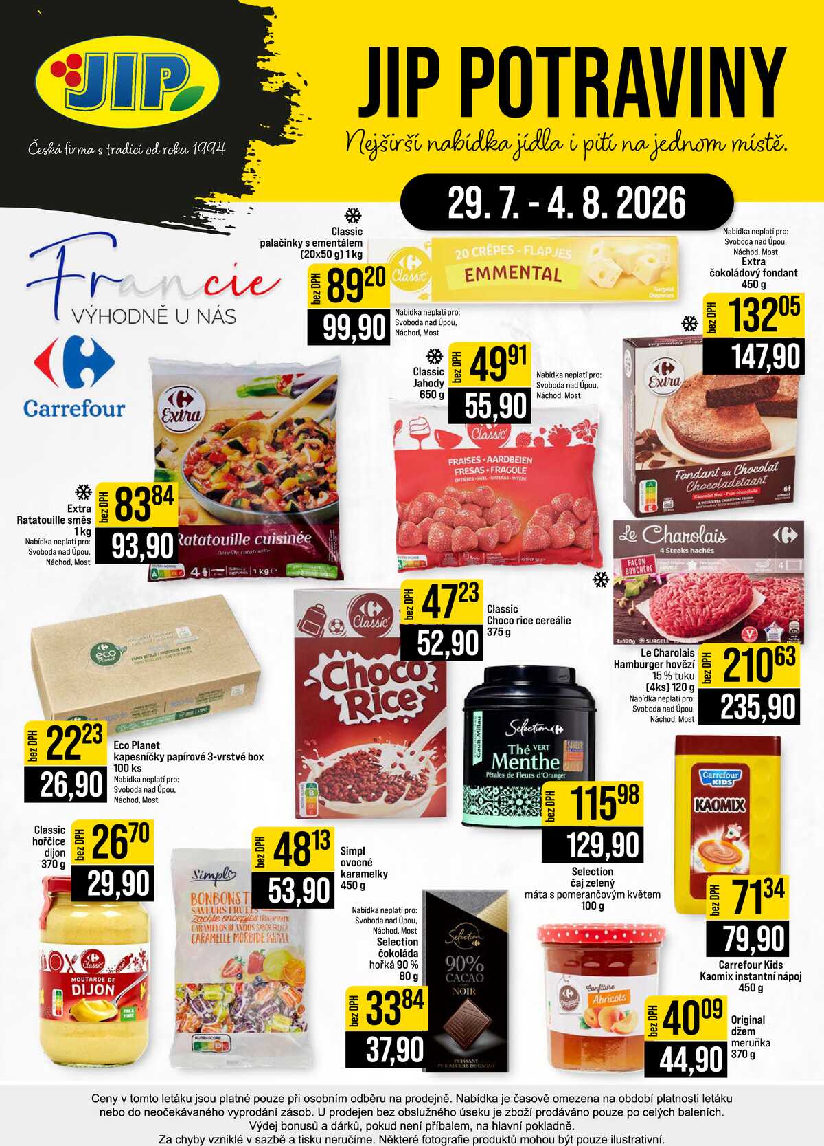 JIP Cash & Carry České Budějovice, Most, Náchod, Polička, Sušice a Svoboda nad Úpou od 29.7. do 4.8.2026 strana 24