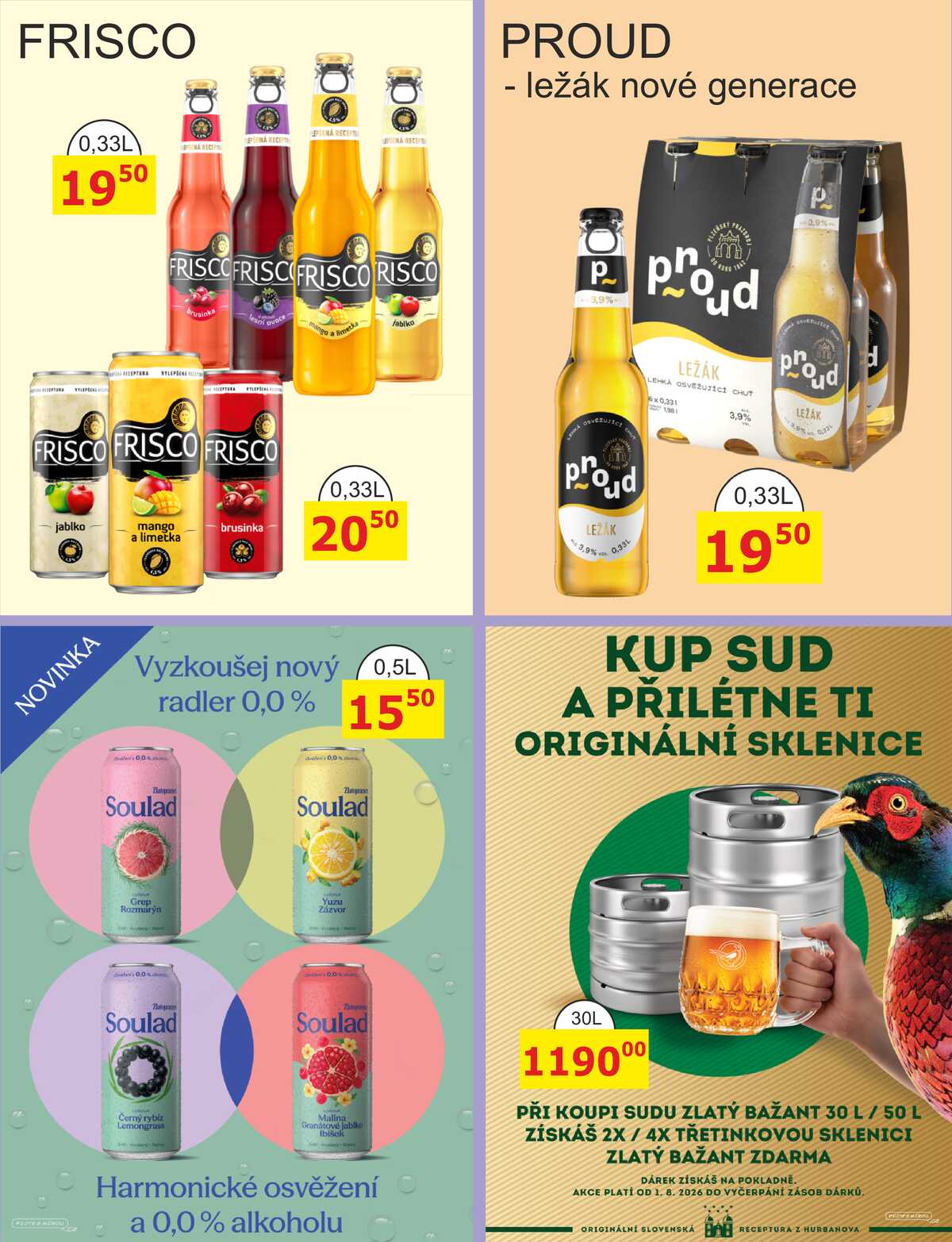 BENE Nápoje od 1.8. do 31.8.2026 strana 23