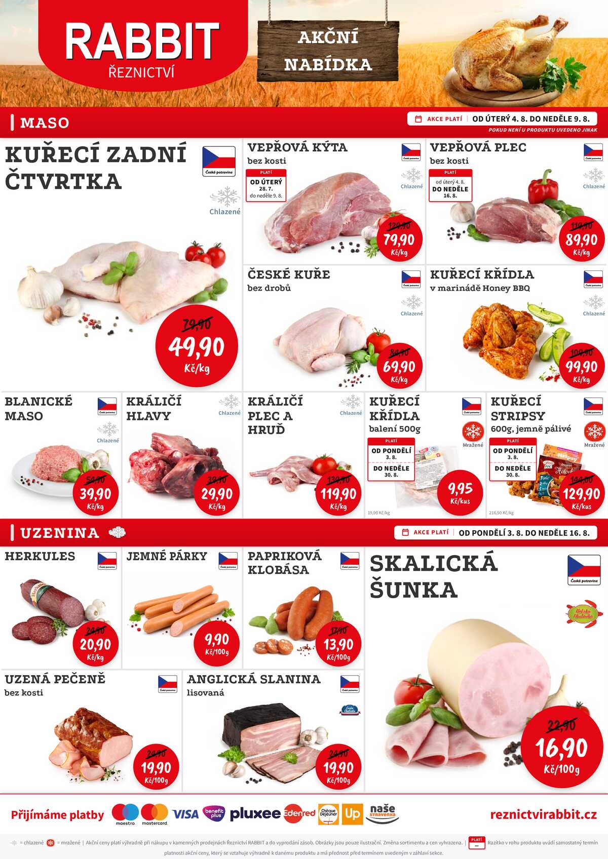 RABBIT řeznictví od 3.8. do 9.8.2026 strana 1
