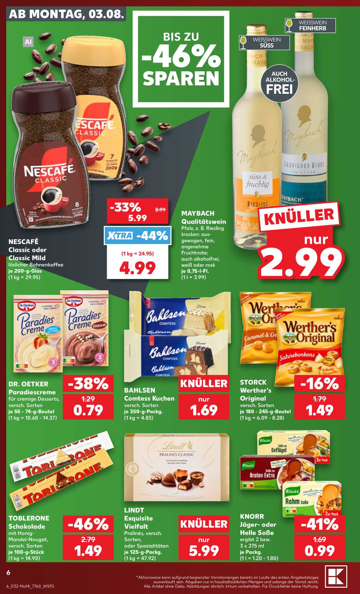 Leták Kaufland Německo 3.8.-5.8.2026 strana 6