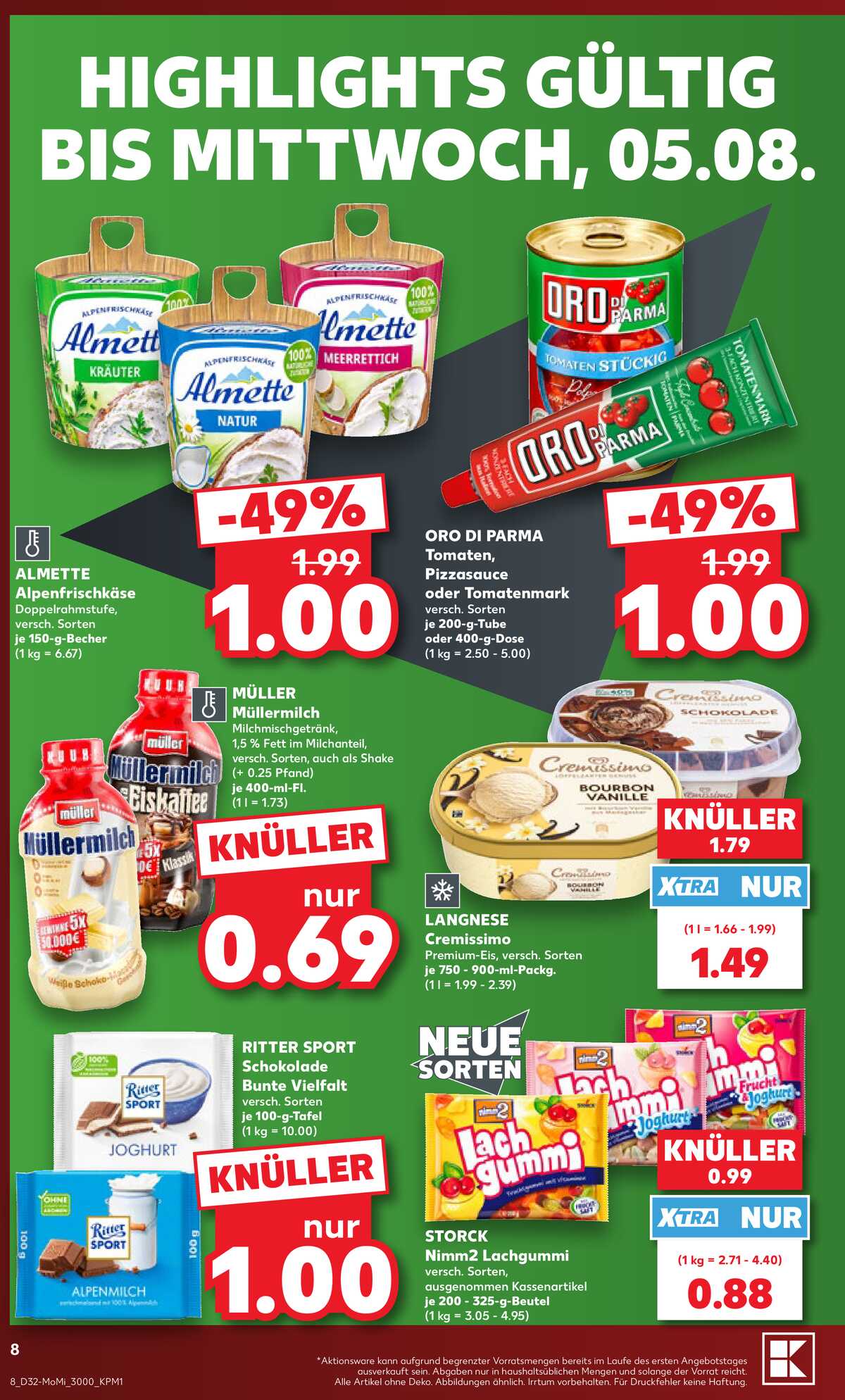 Leták Kaufland Německo 3.8.-5.8.2026 strana 8
