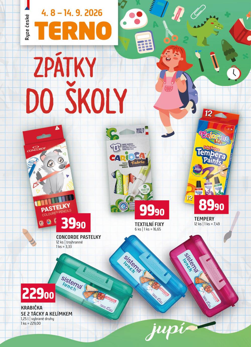 Terno Třeboň, Týn n. Vlt., Bechyně, Trhové Sviny, Hradec Králové, Zlín, Český Krumlov, Borovany, Olomouc od 5.8. do 11.8.2026