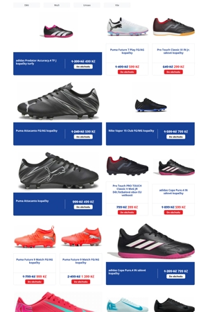 Intersport Kopačky a míče - 31. 7. 2026