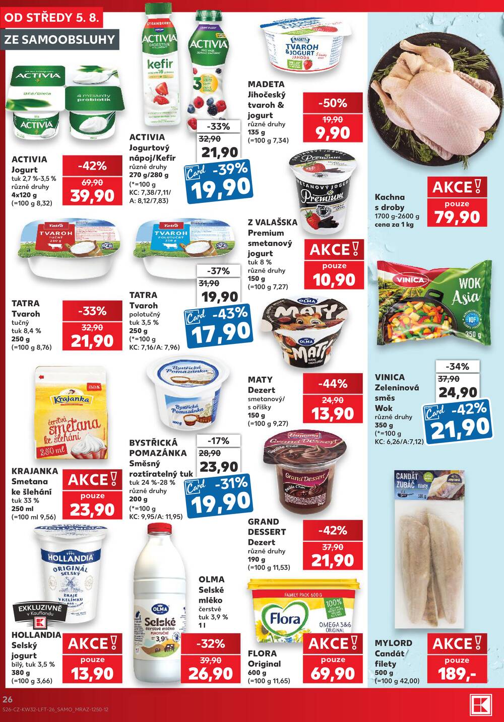 Leták Kaufland - Kaufland 5.8. - 11.8. - Kaufland - Praha - Horní Měcholupy - strana 26