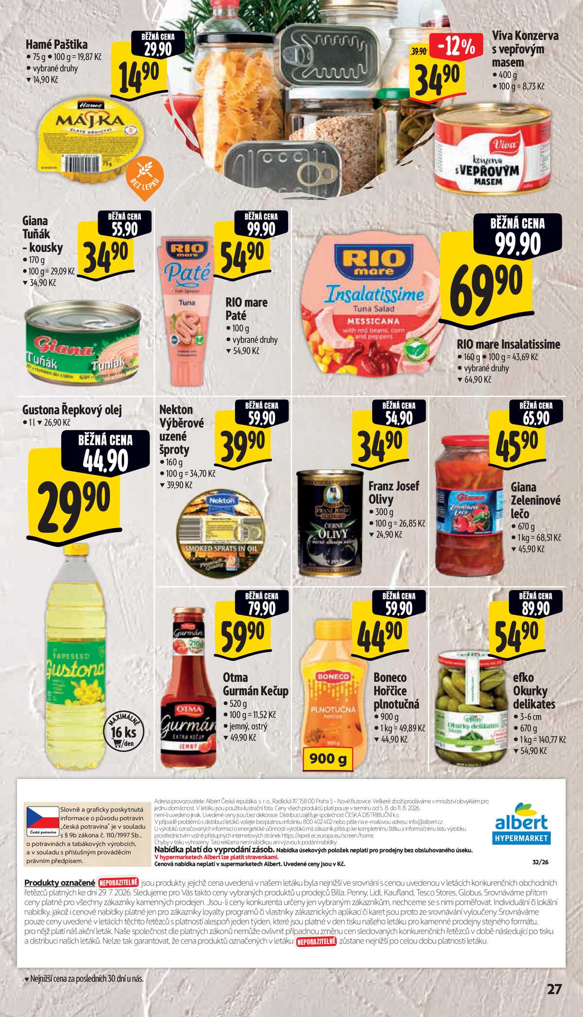Albert  Hypermarket od 5.8. do 11.8.2026 strana 31