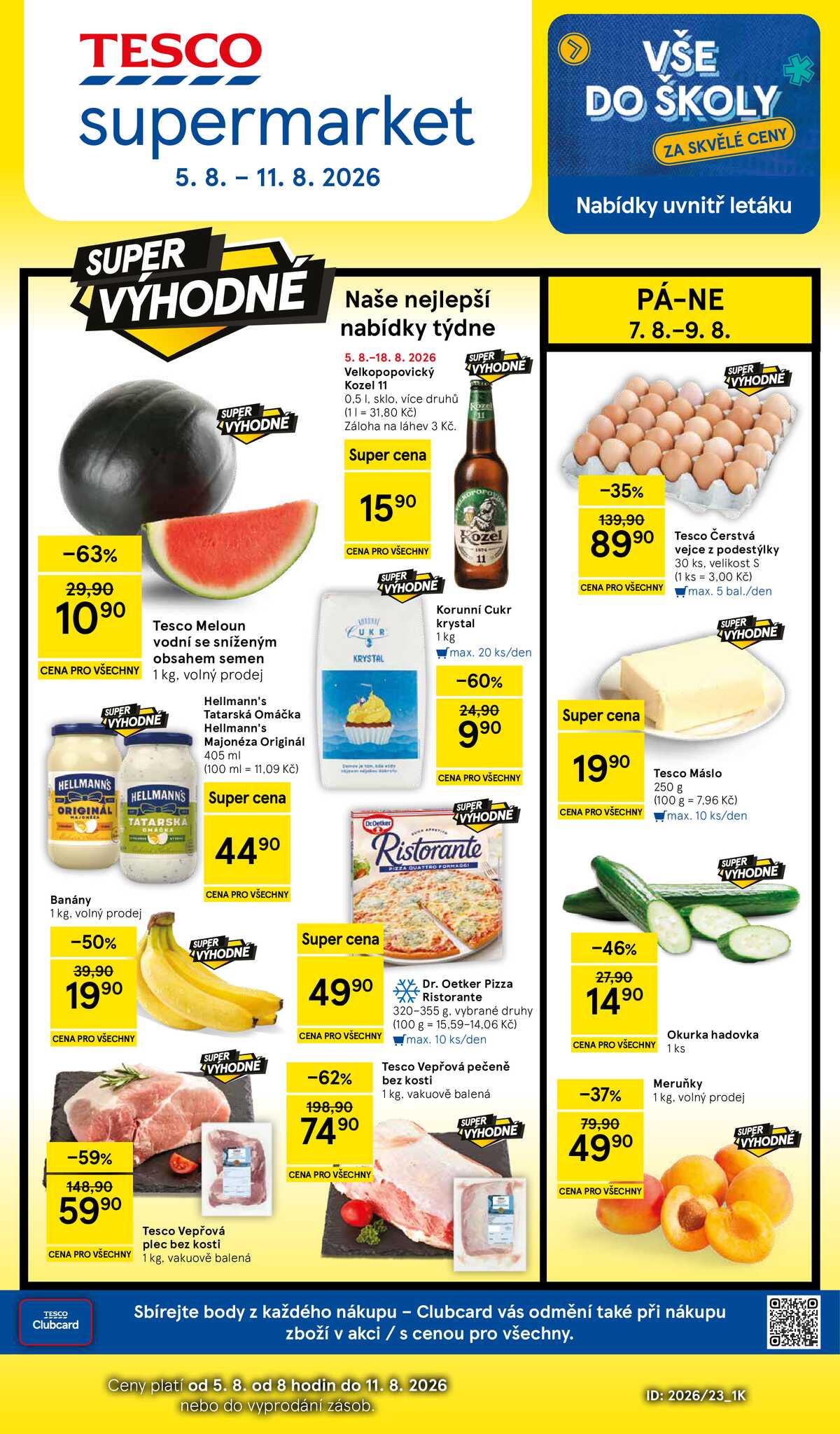 Tesco supermarkety od 5.8. do 11.8.2026 strana 1