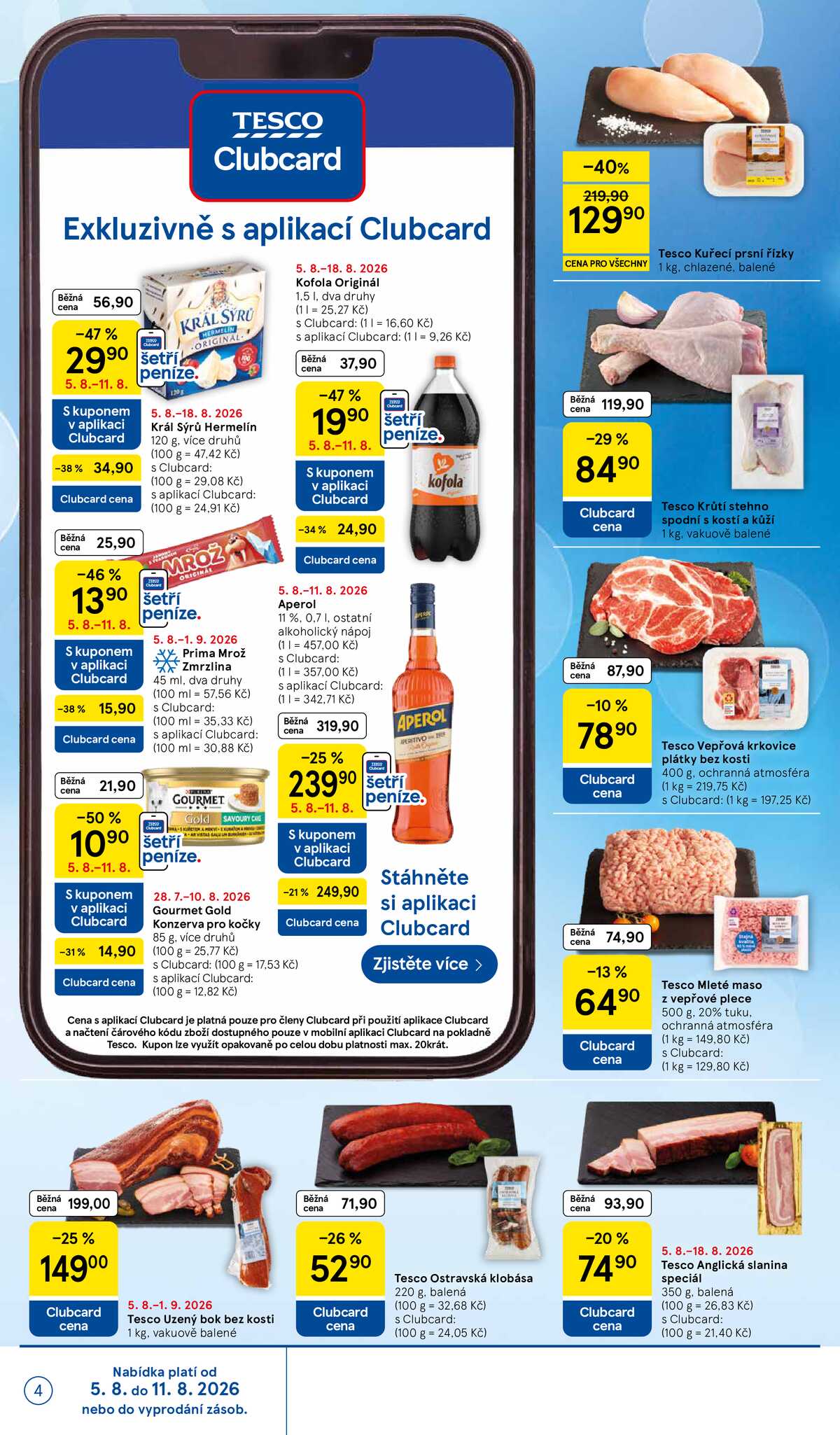 Tesco supermarkety od 5.8. do 11.8.2026 strana 4