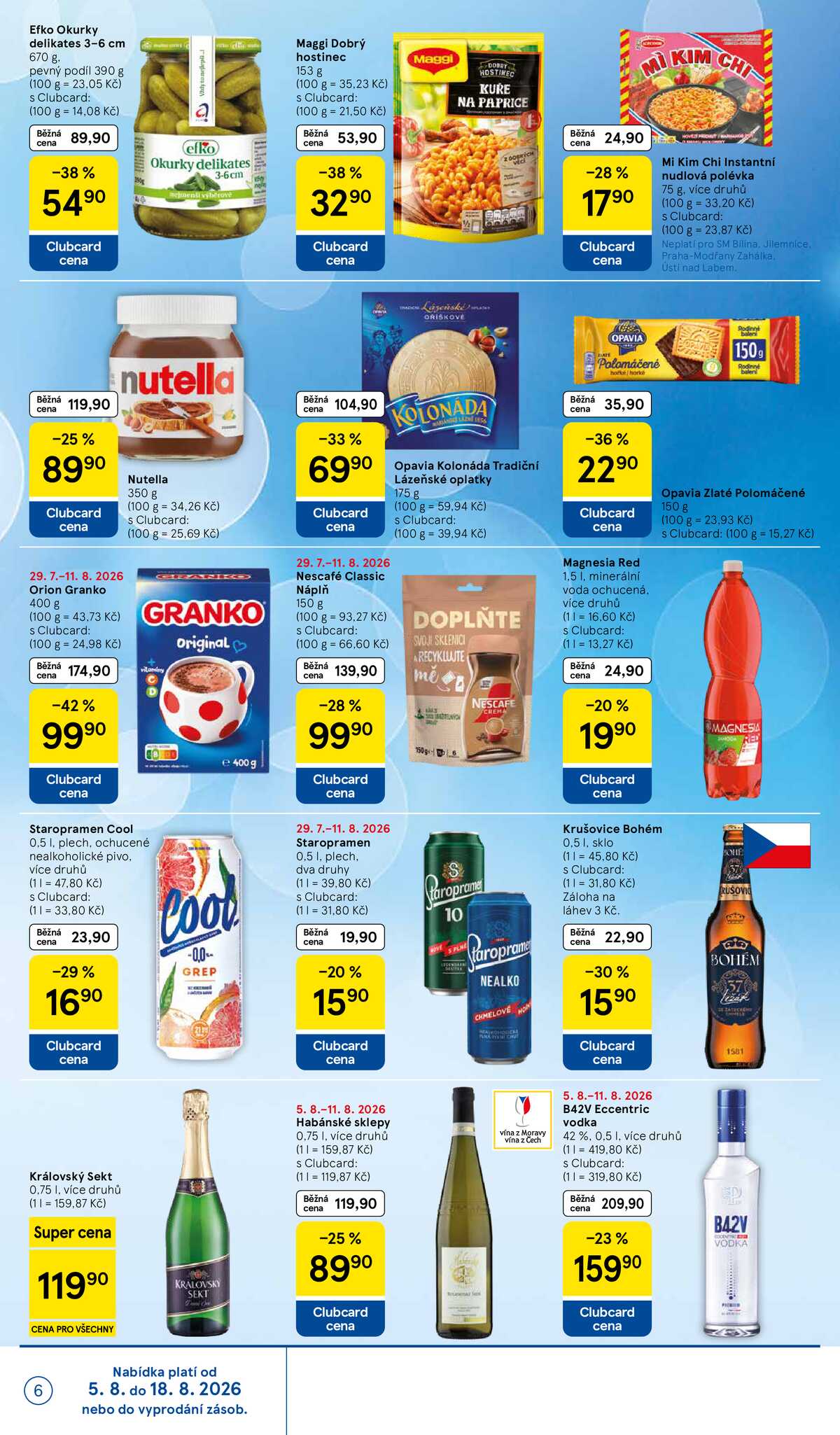 Tesco supermarkety od 5.8. do 11.8.2026 strana 6
