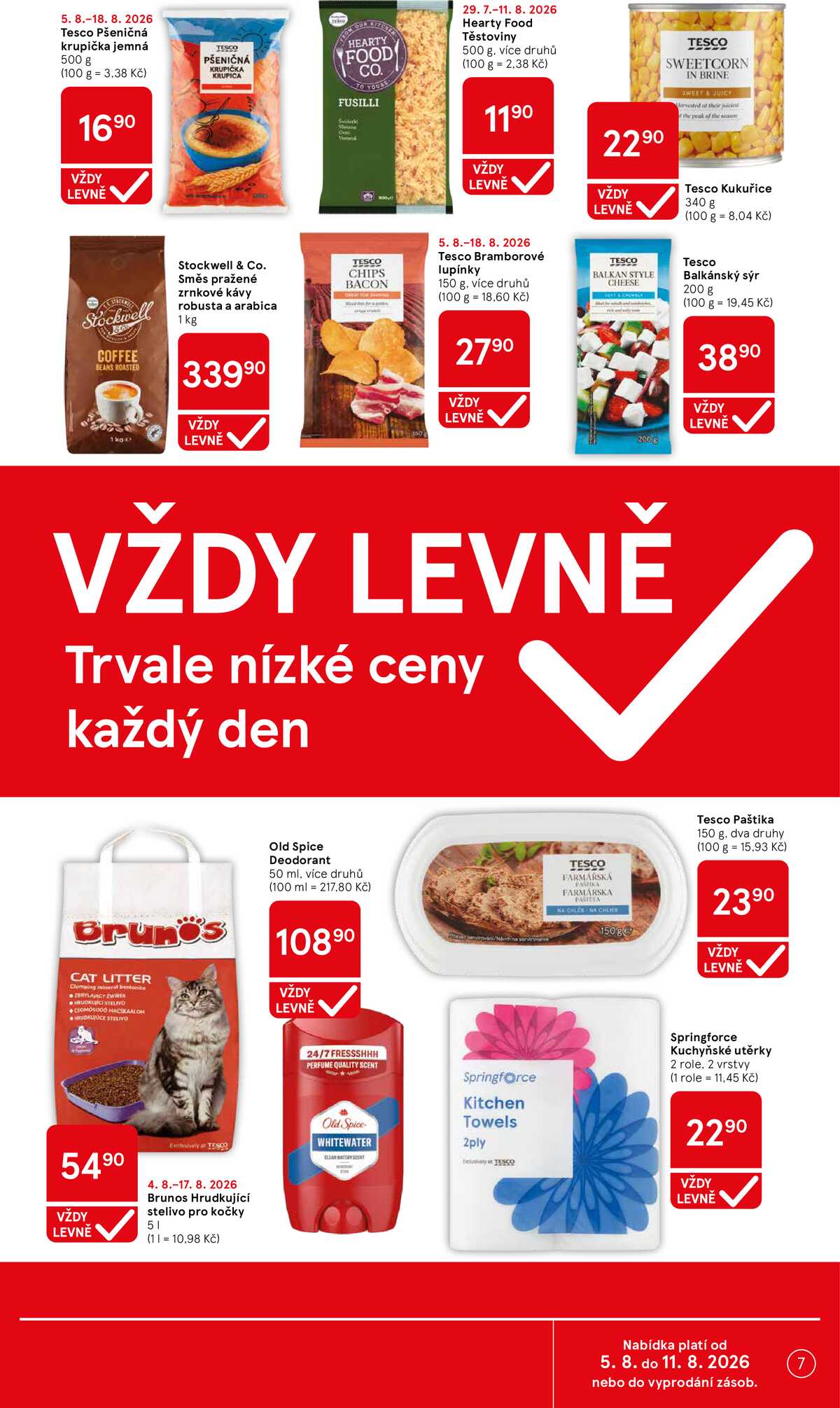 Tesco supermarkety od 5.8. do 11.8.2026 strana 7