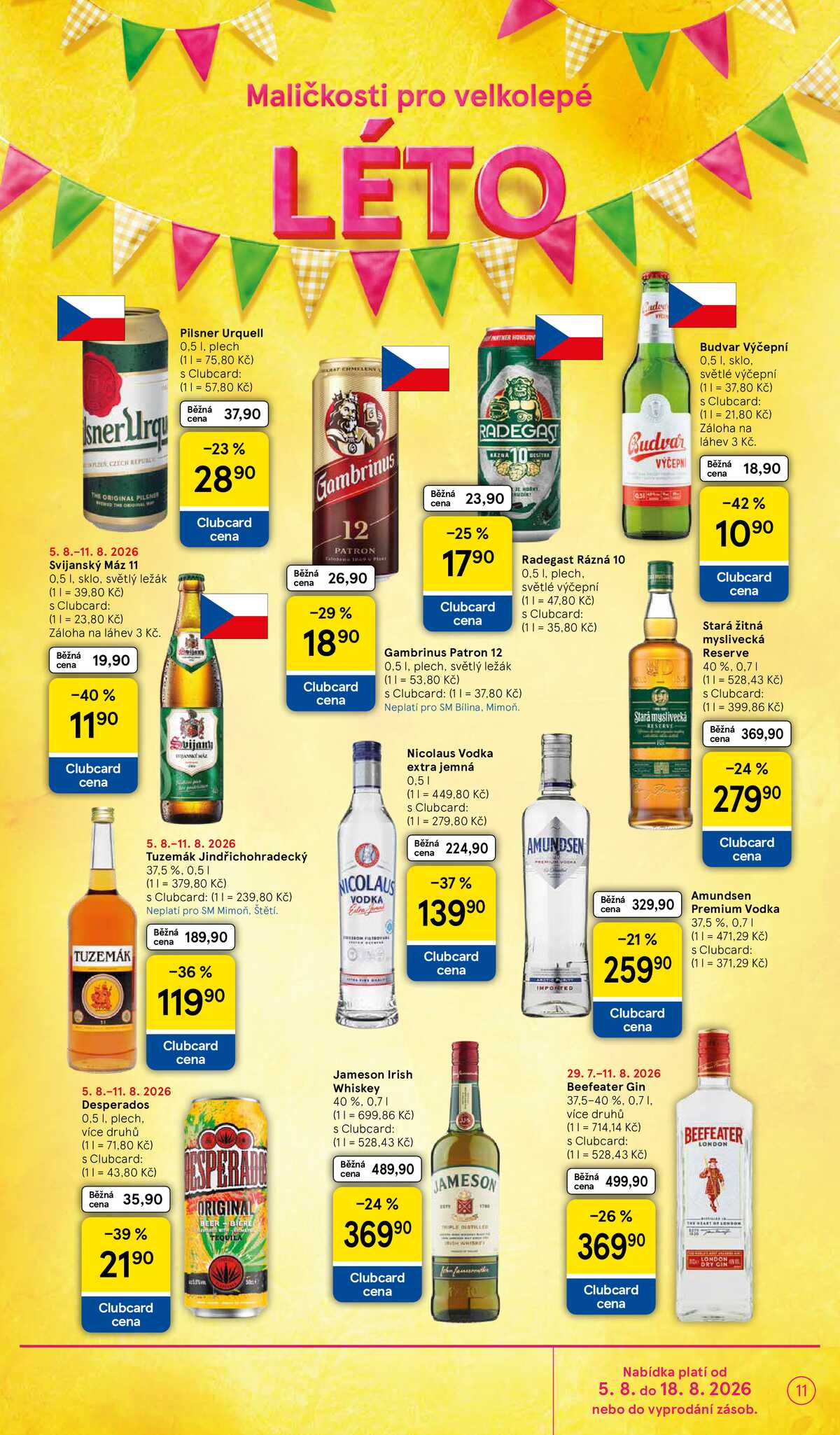 Tesco supermarkety od 5.8. do 11.8.2026 strana 11