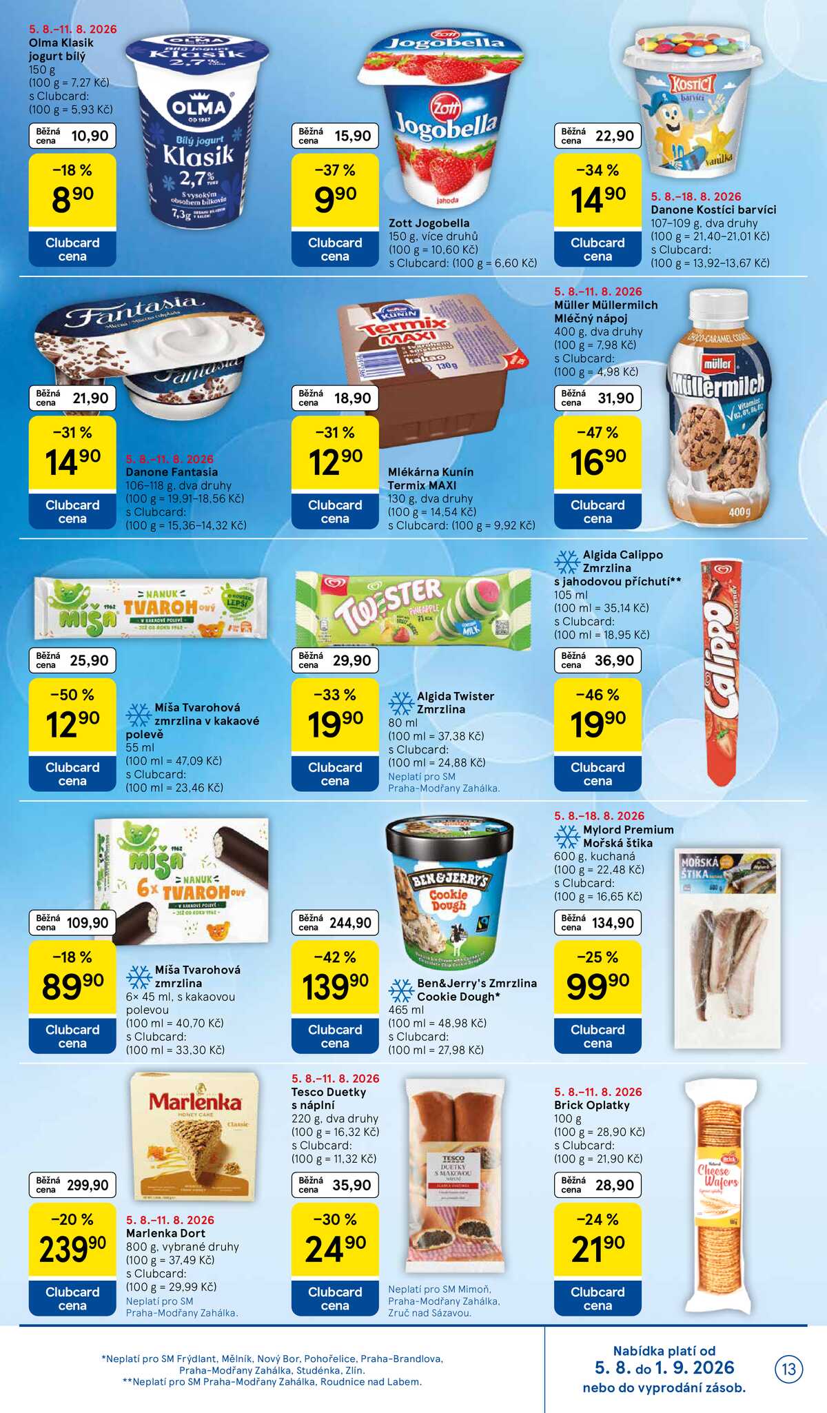 Tesco supermarkety od 5.8. do 11.8.2026 strana 13